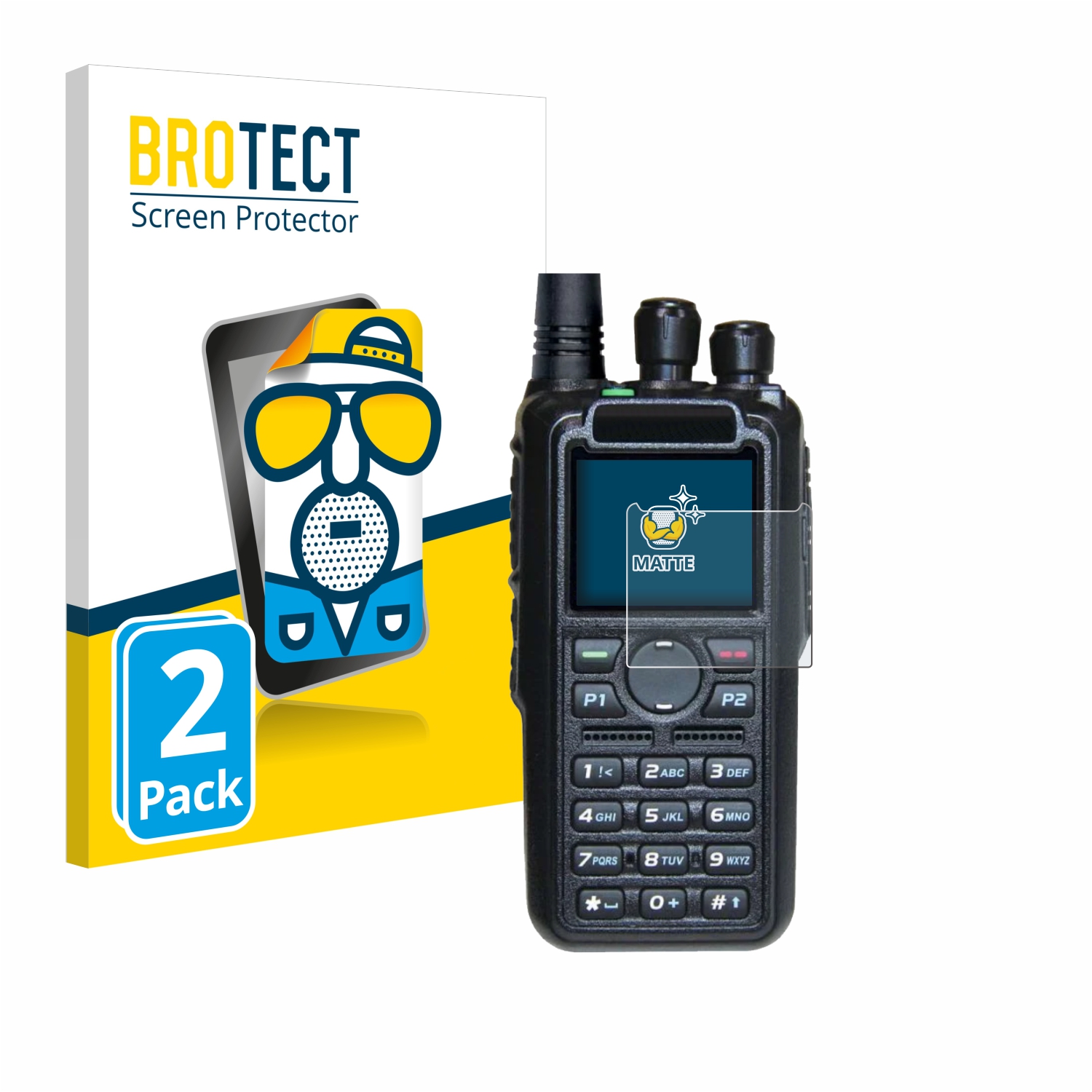 2x BROTECT Entspiegelungs-Folie pro AnyTone AT-D878UV II Plus
