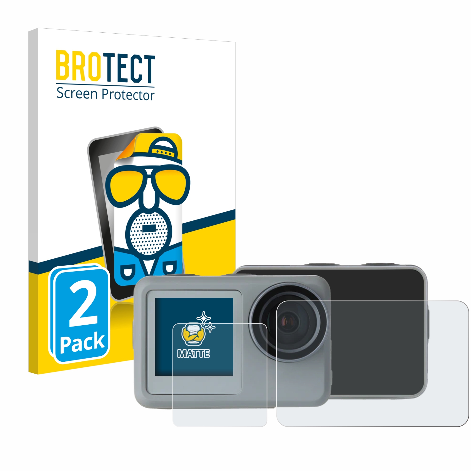 2x BROTECT Entspiegelungs-Folie pro Rollei Actioncam 9s Plus