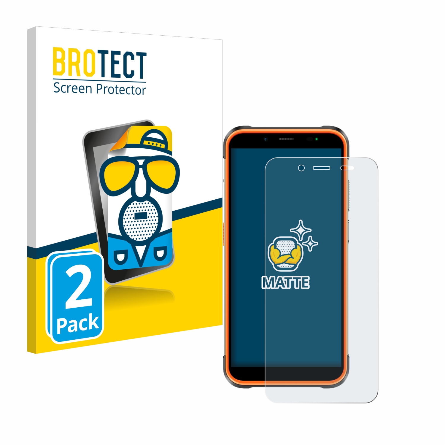 2x BROTECT Entspiegelungs-Folie pro Ulefone Power Armor 16S