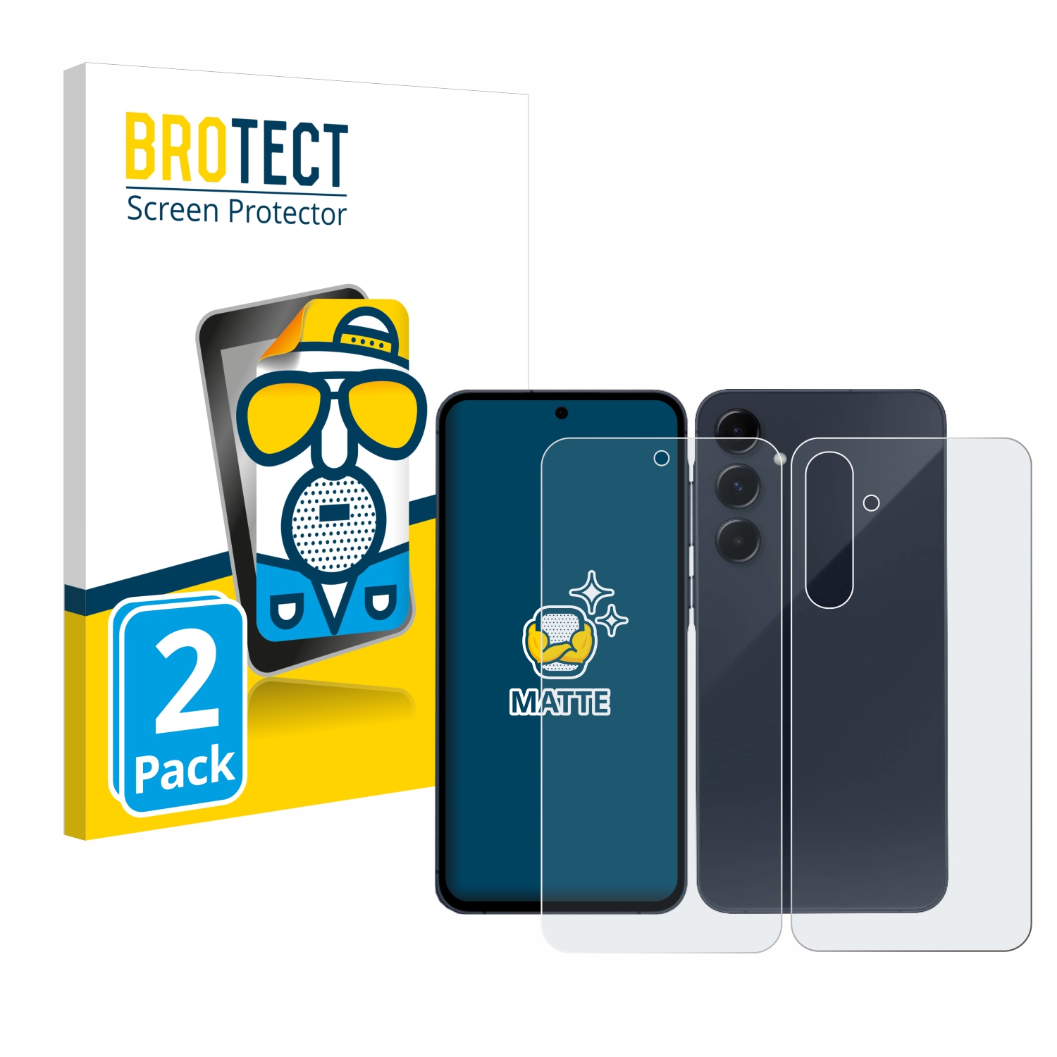 2x BROTECT Entspiegelungs-Folie pro Samsung Galaxy A35 5G (displej+zadní strana)