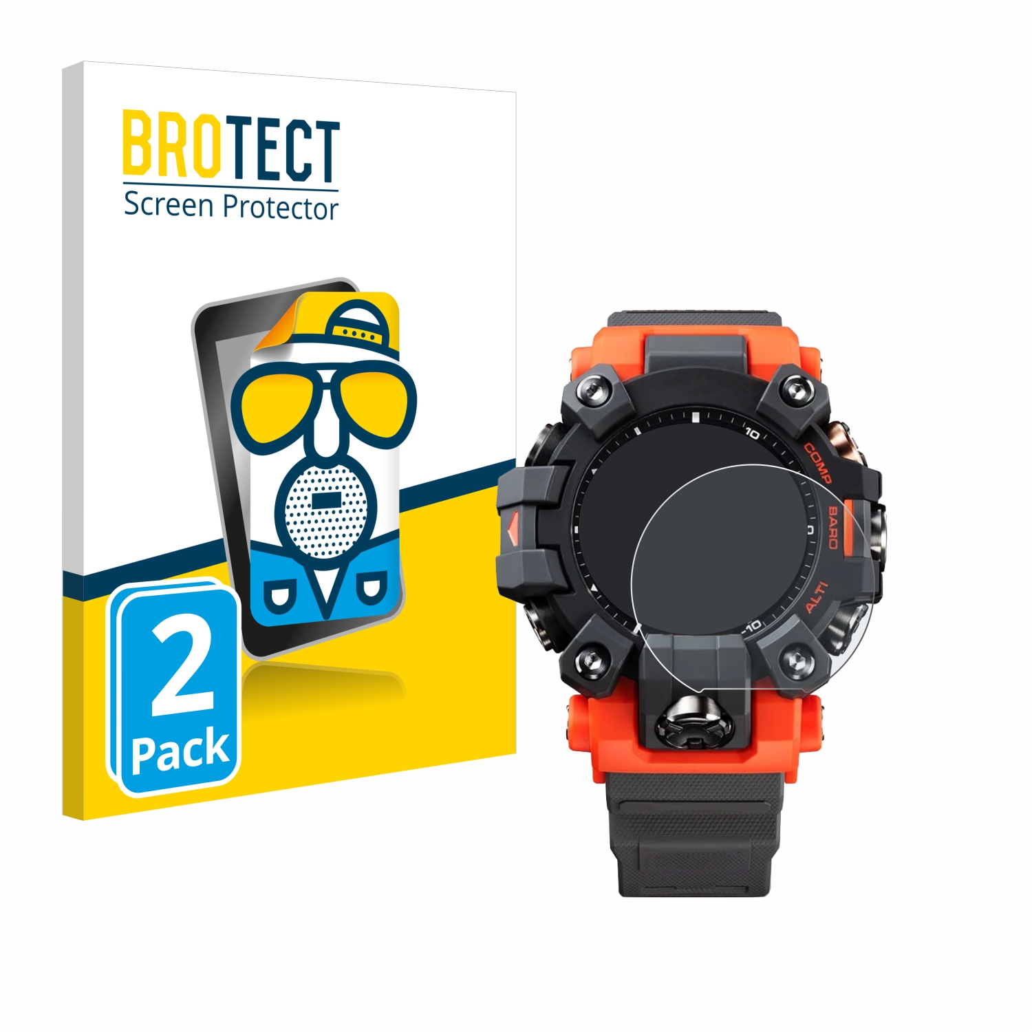 2x BROTECT Entspiegelungs-Folie pro Casio G-Shock GW-9500