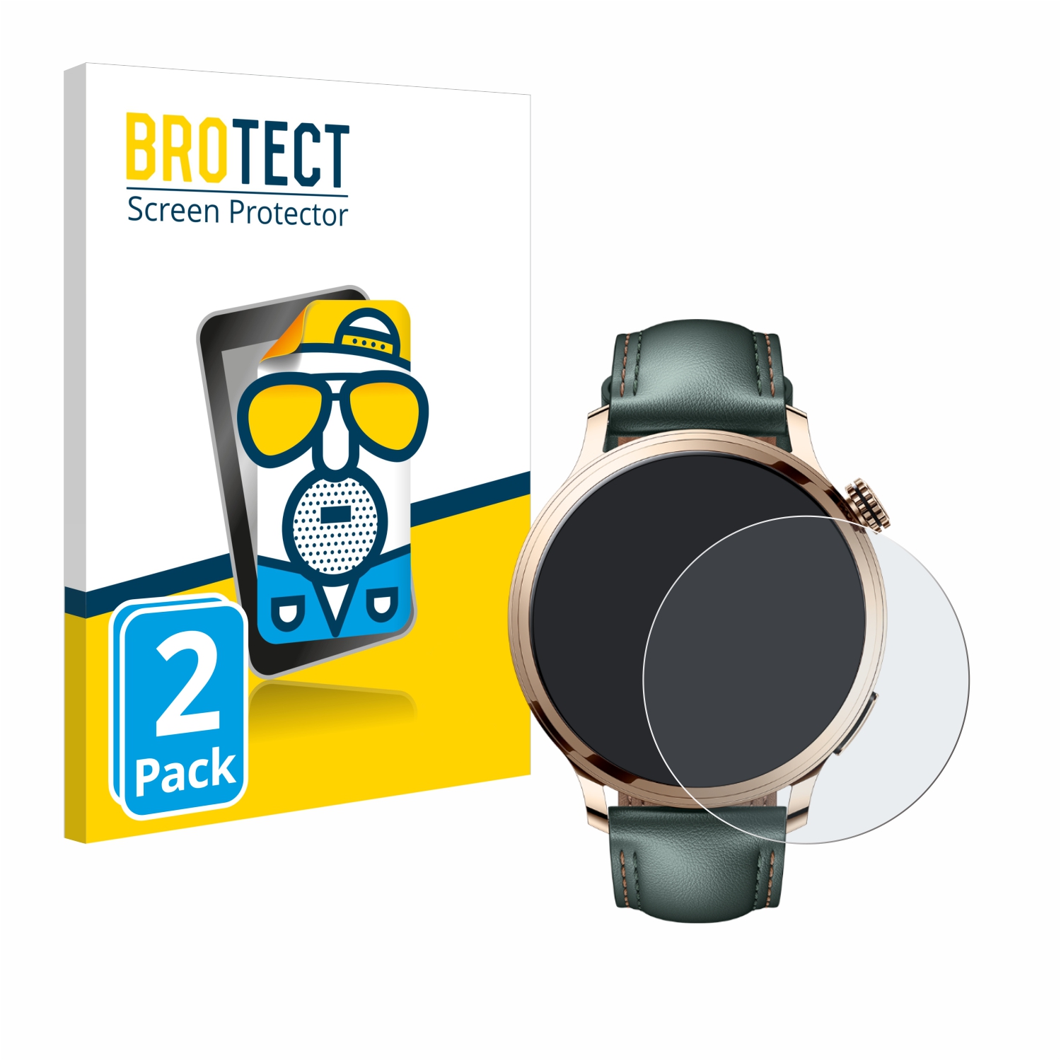 2x BROTECT Entspiegelungs-Folie pro Honor Watch 4 Pro