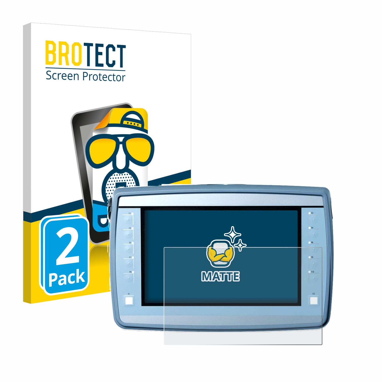 2x BROTECT Entspiegelungs-Folie pro Siemens Simatic HMI KTP900F
