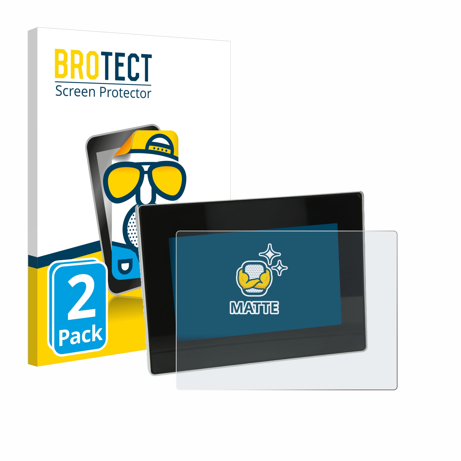 2x BROTECT Entspiegelungs-Folie pro Siemens Simatic HMI MTP1000 Unified Comfort