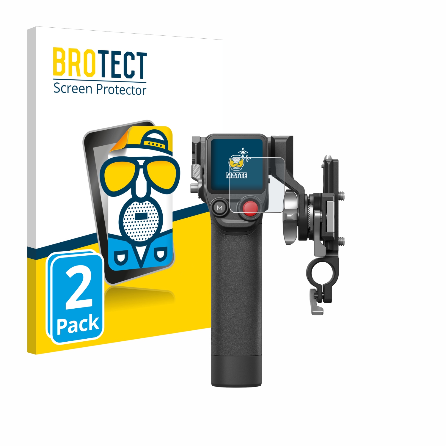2x BROTECT Entspiegelungs-Folie pro DJI Focus Pro- Grip
