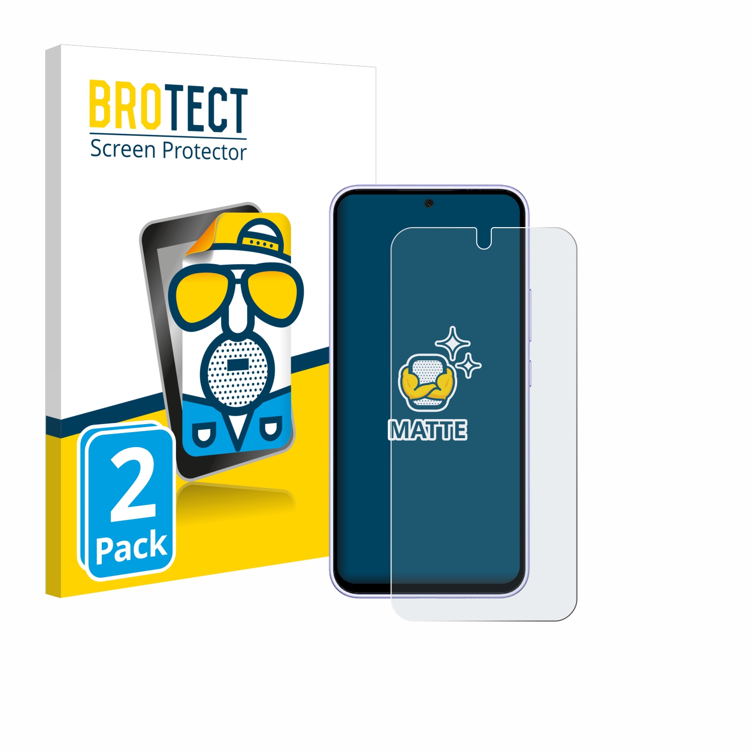 2x BROTECT Entspiegelungs-Folie pro Samsung Galaxy A54 5G Enterprise Edition