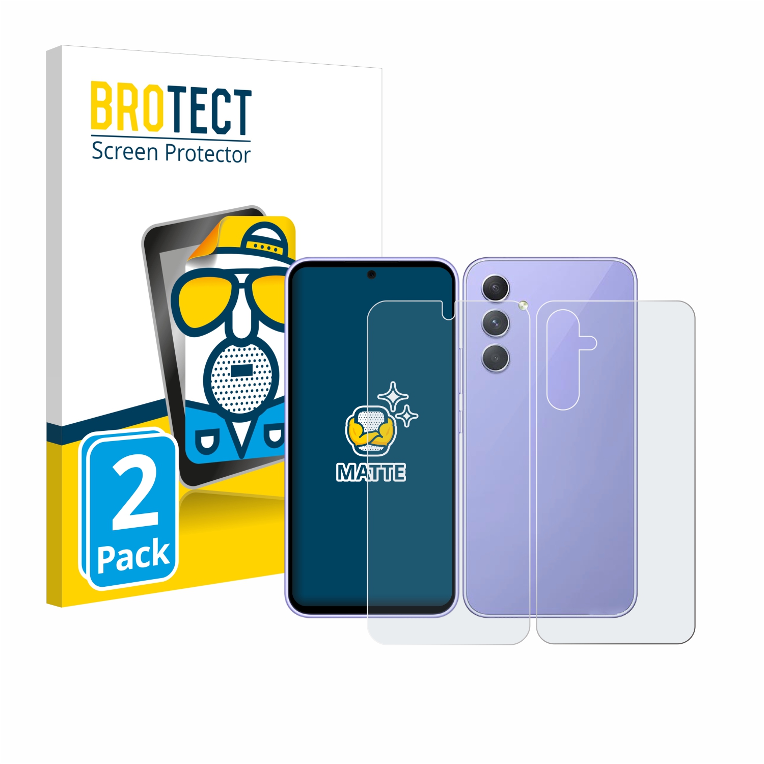2x BROTECT Entspiegelungs-Folie pro Samsung Galaxy A54 5G Enterprise Edition (displej+zadní strana)