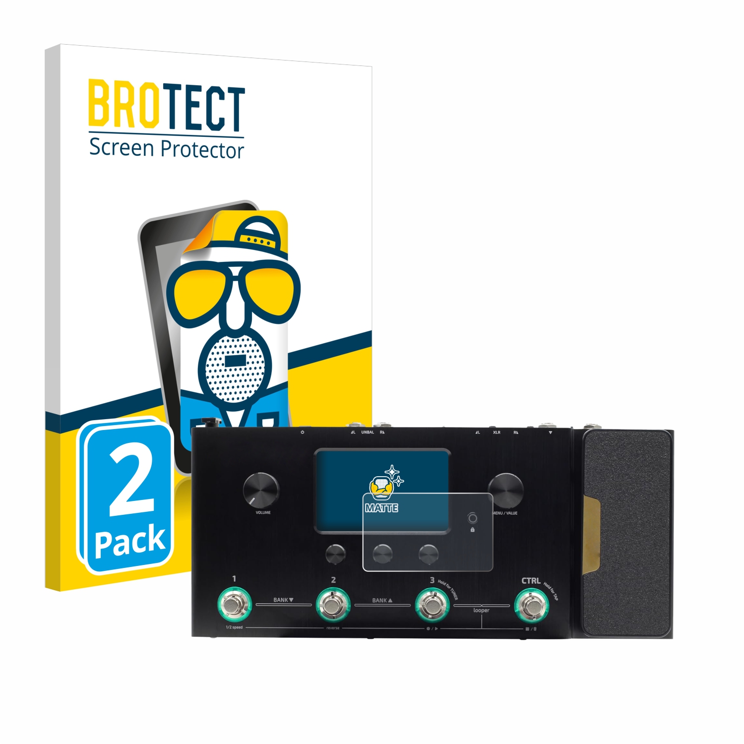 2x BROTECT Entspiegelungs-Folie pro Hotone Ampero