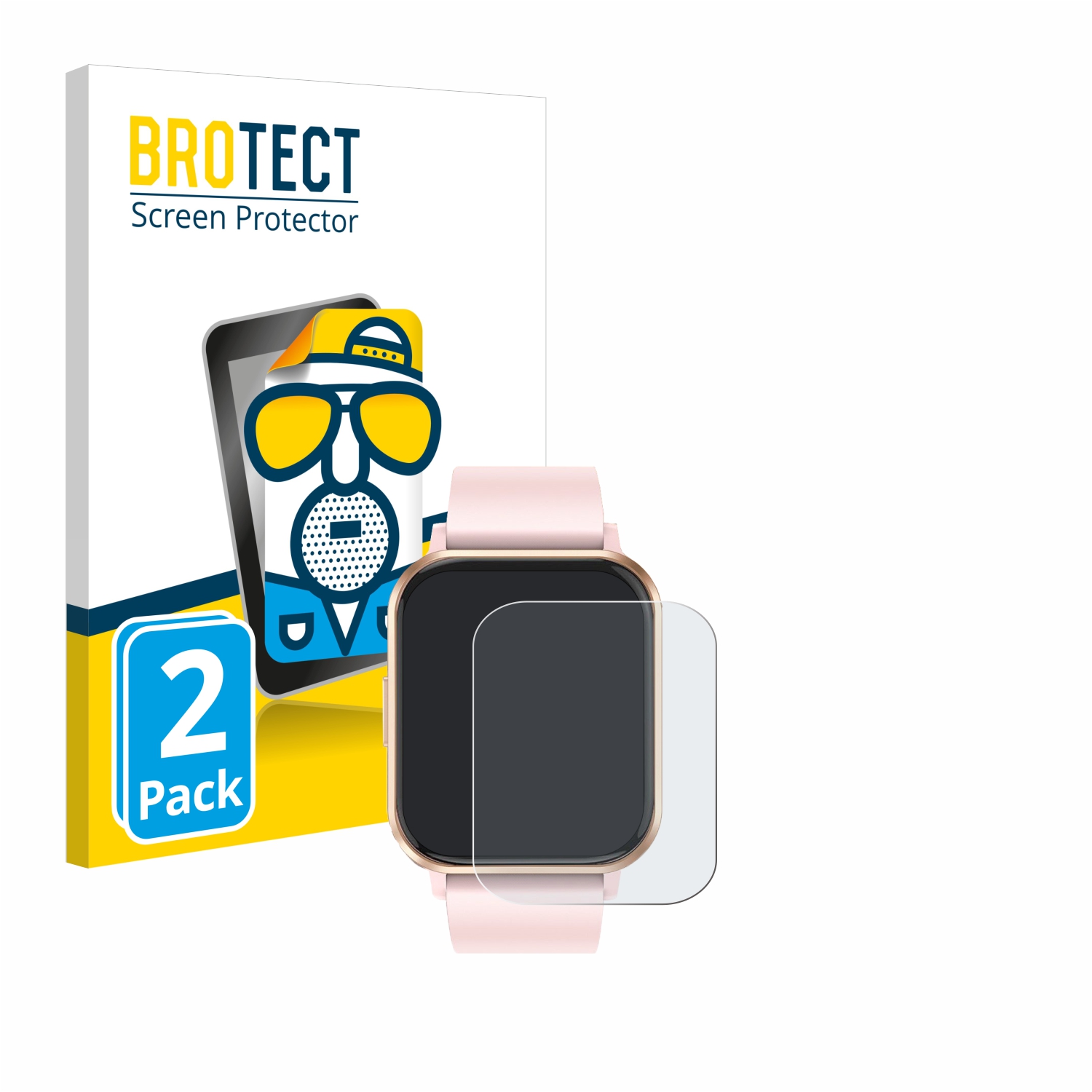 2x BROTECT Entspiegelungs-Folie pro walkbee Smartwatch 1.83