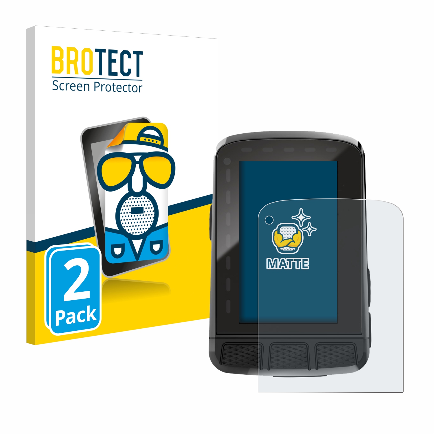 2x BROTECT Entspiegelungs-Folie pro Wahoo Elemnt Roam V2 GPS