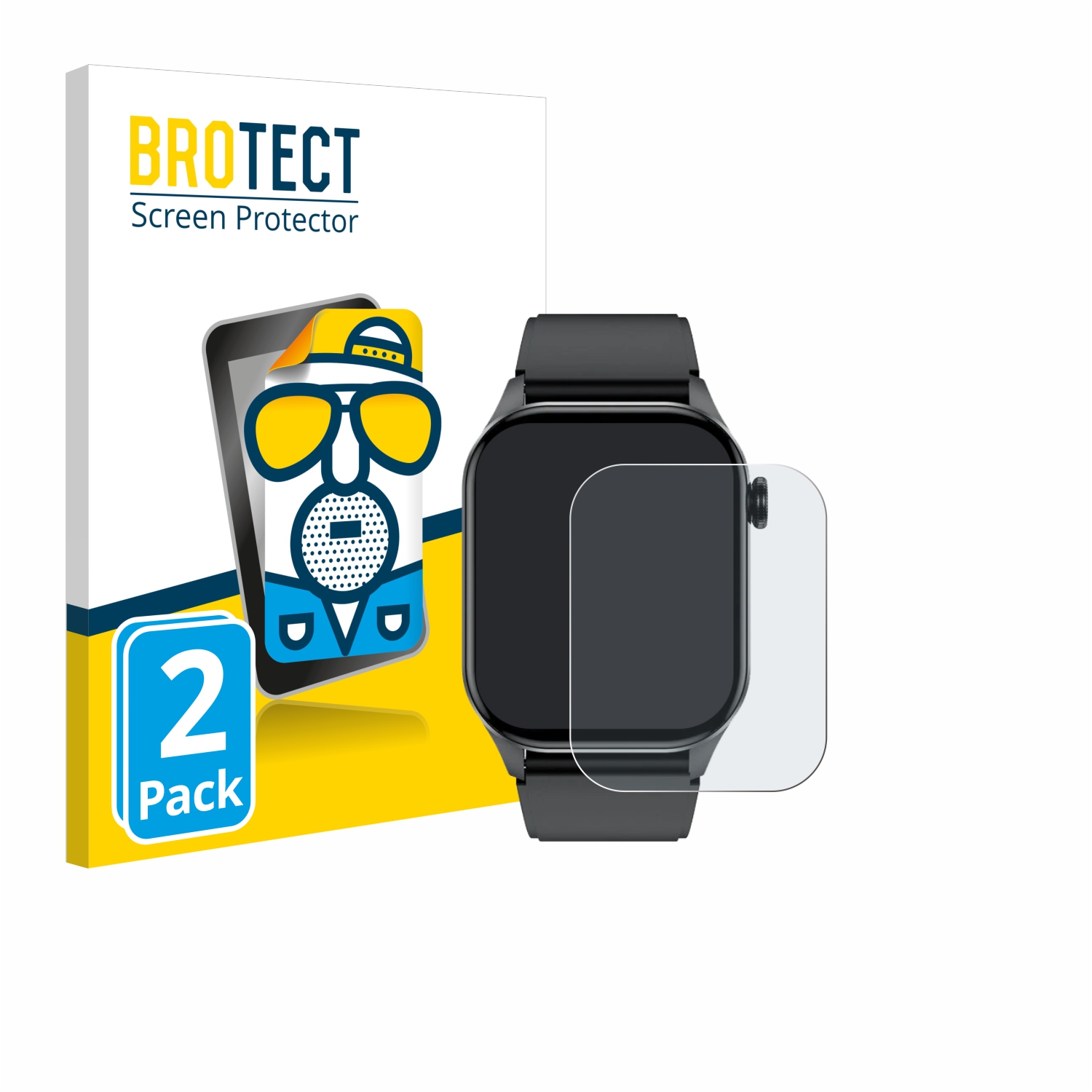 2x BROTECT Entspiegelungs-Folie pro Smartwatch T98 2.04
