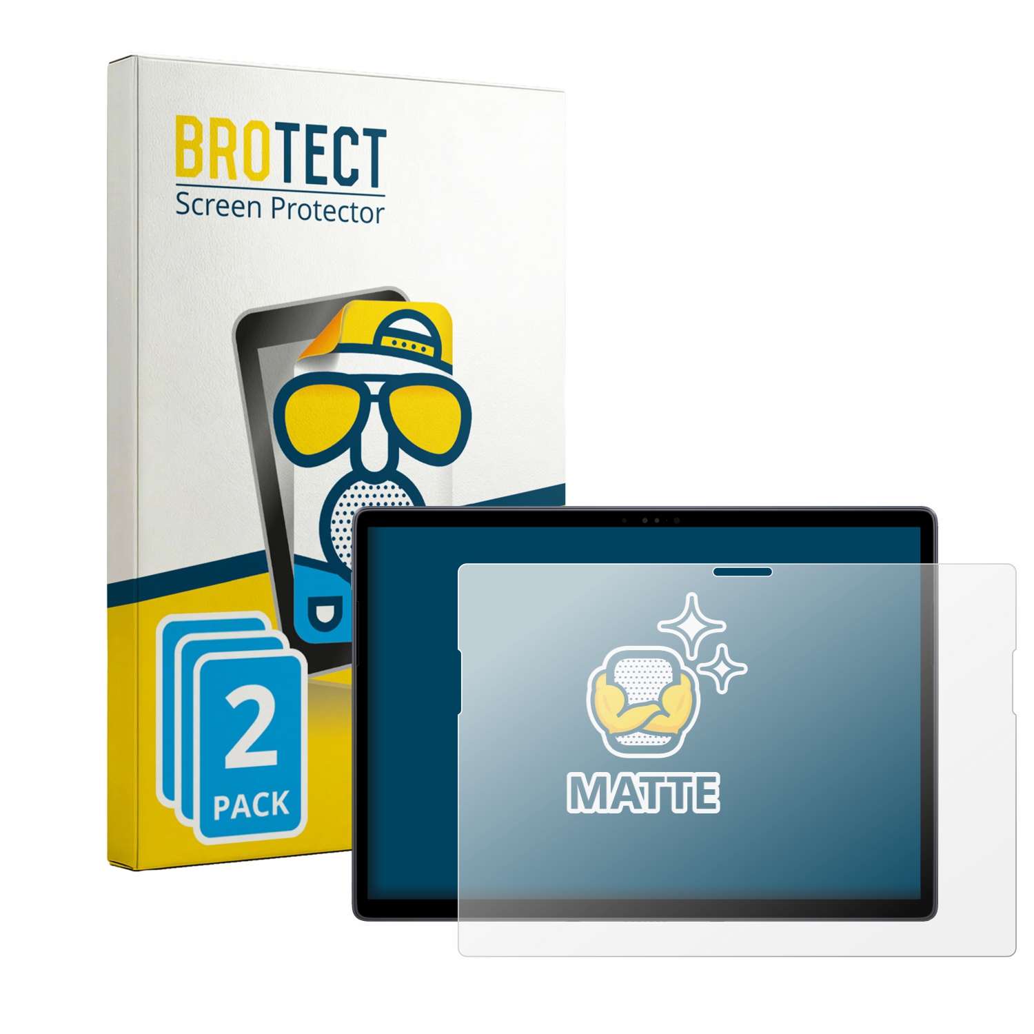 2x BROTECT Entspiegelungs-Folie pro Dell Latitude 7350 Detachable