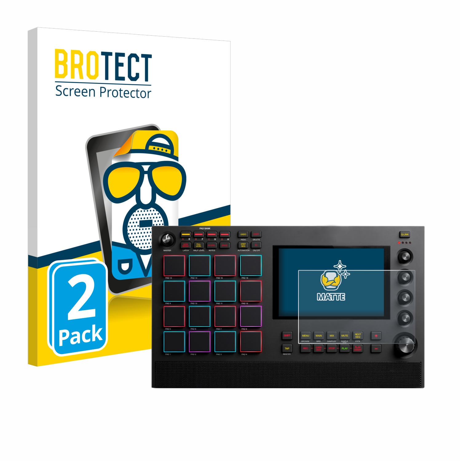 2x BROTECT Entspiegelungs-Folie pro Akai MPC Live II