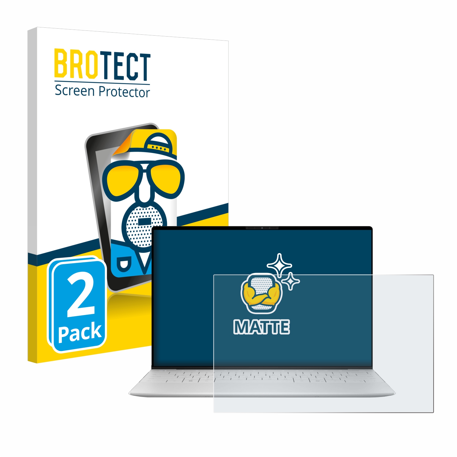 2x BROTECT Entspiegelungs-Folie pro Dell XPS 13 9340 Non-Touch