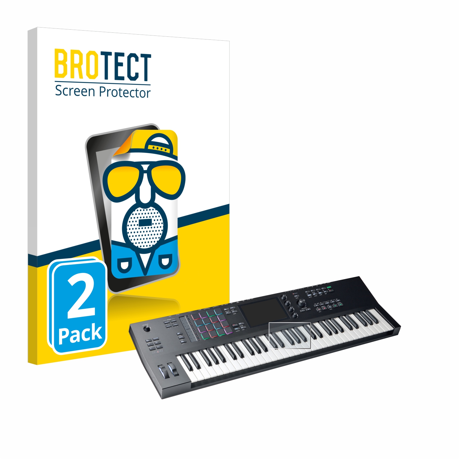 2x BROTECT Entspiegelungs-Folie pro Akai MPC Key 61