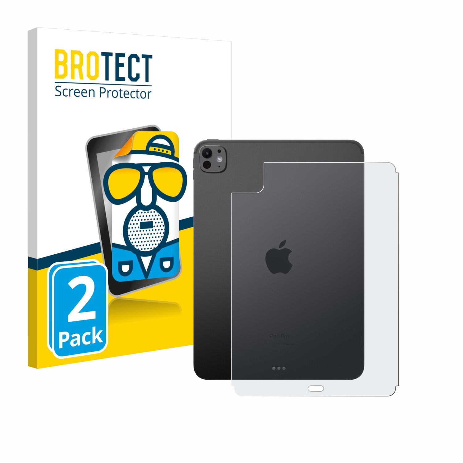 2x BROTECT Entspiegelungs-Folie pro Apple iPad Pro 11 WiFi Cellular 2024 (zadní strana)