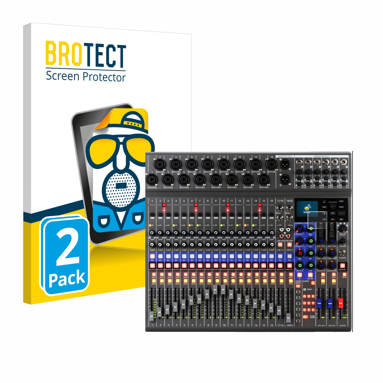 2x BROTECT Entspiegelungs-Folie pro Zoom LiveTrak L-20