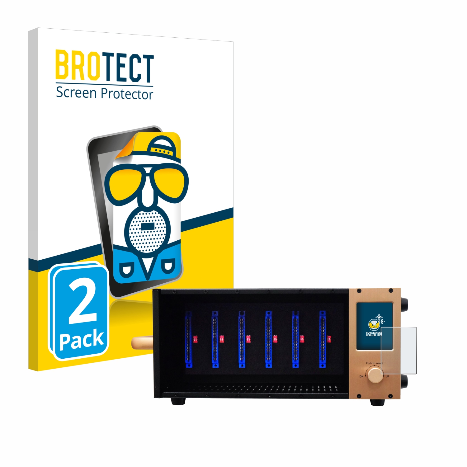 2x BROTECT Entspiegelungs-Folie pro Fredenstein Bento 6DS