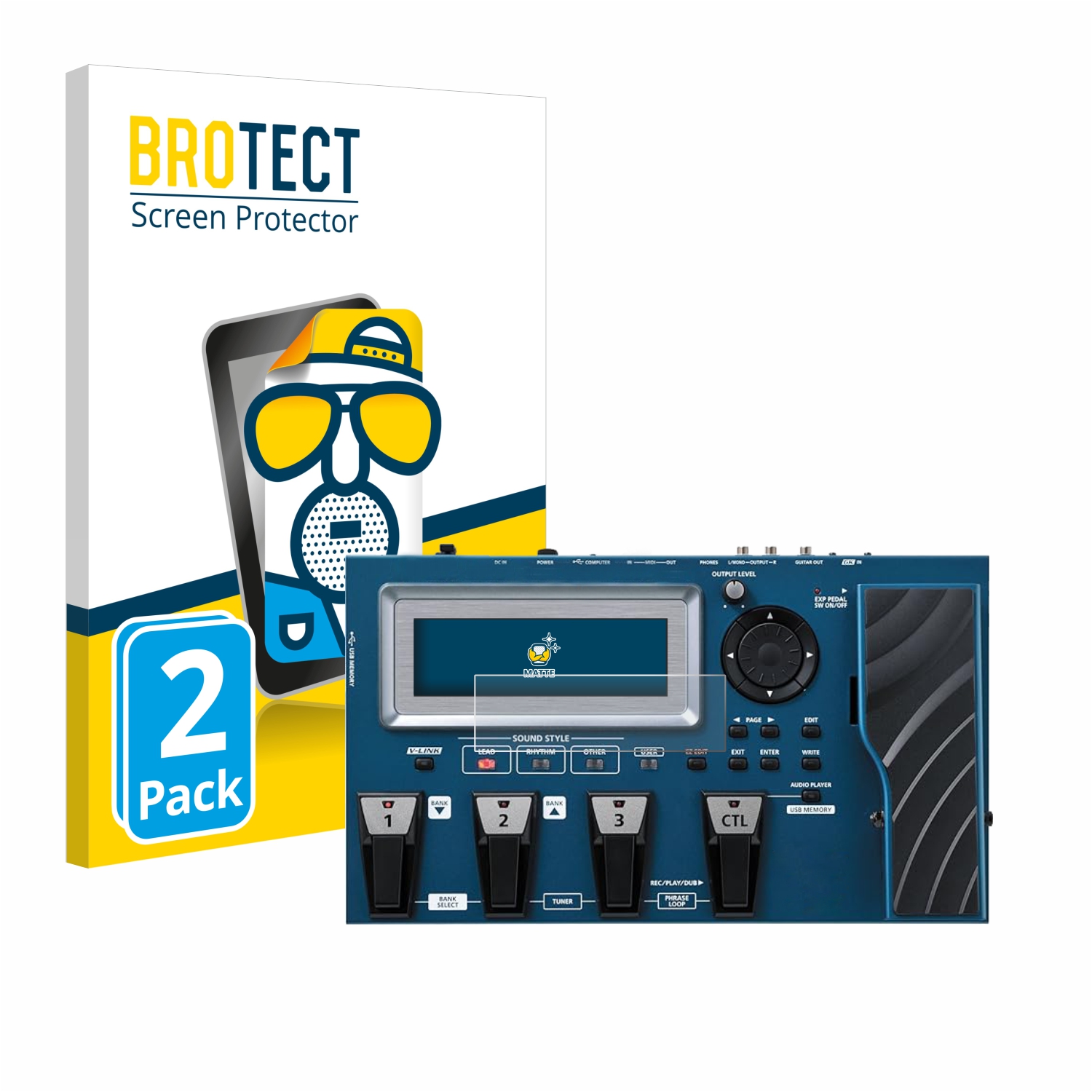 2x BROTECT Entspiegelungs-Folie pro Roland GR-55