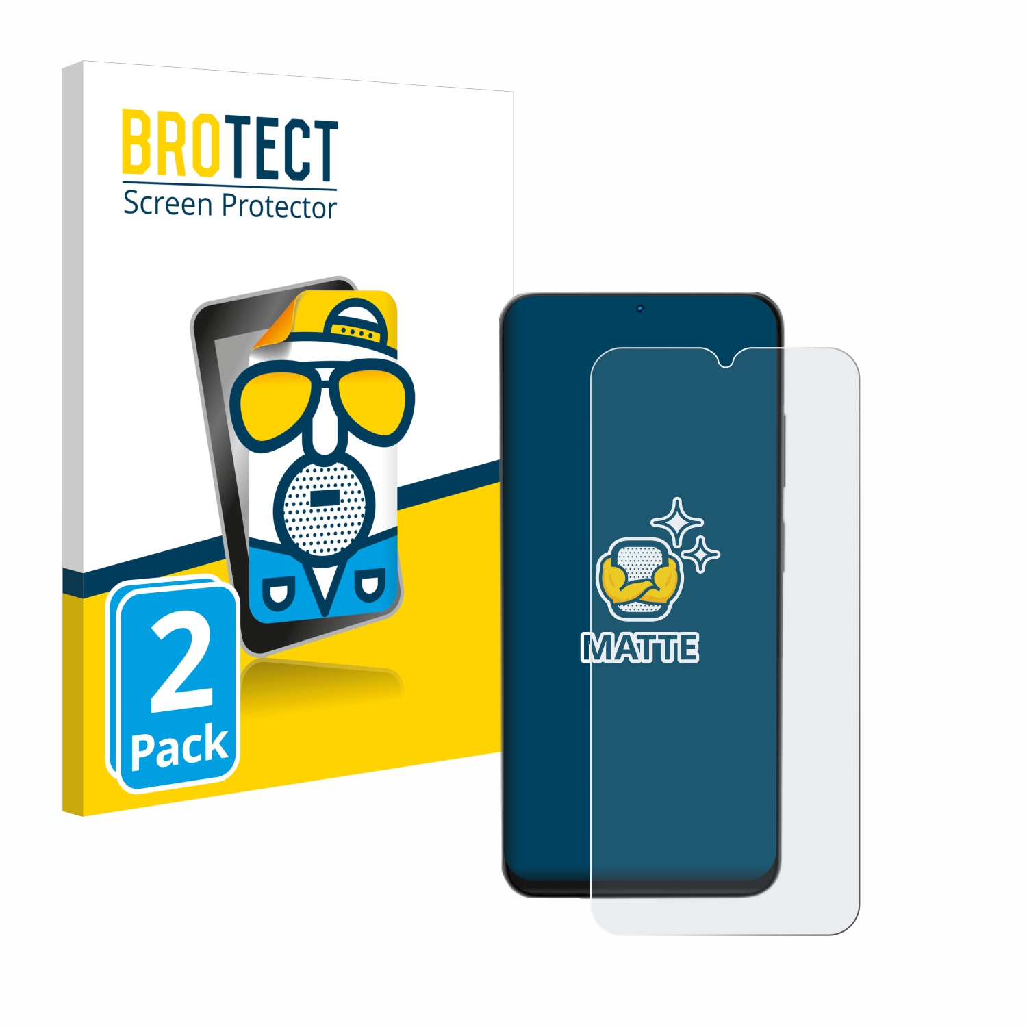 2x BROTECT Entspiegelungs-Folie pro Doogee N55 Pro