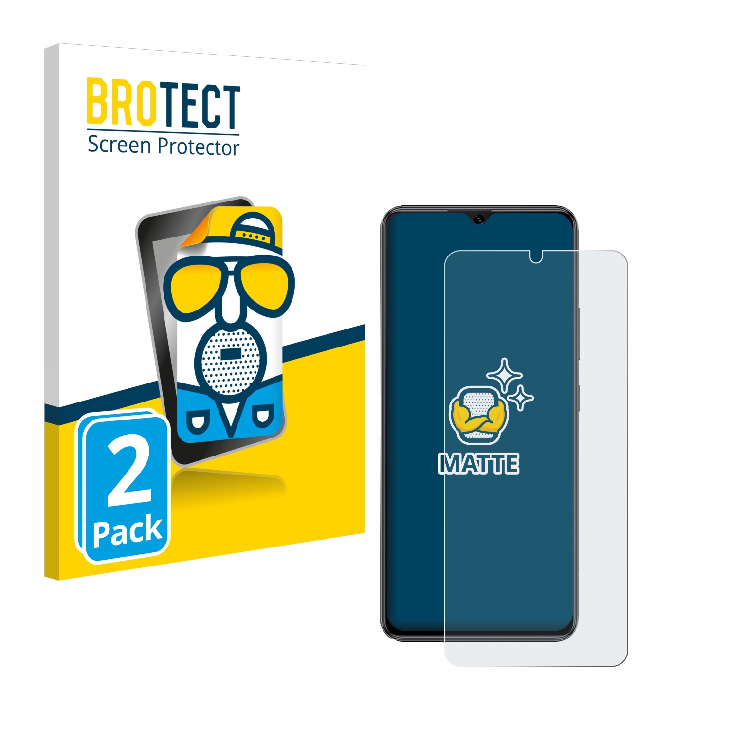 2x BROTECT Entspiegelungs-Folie pro Cubot A1