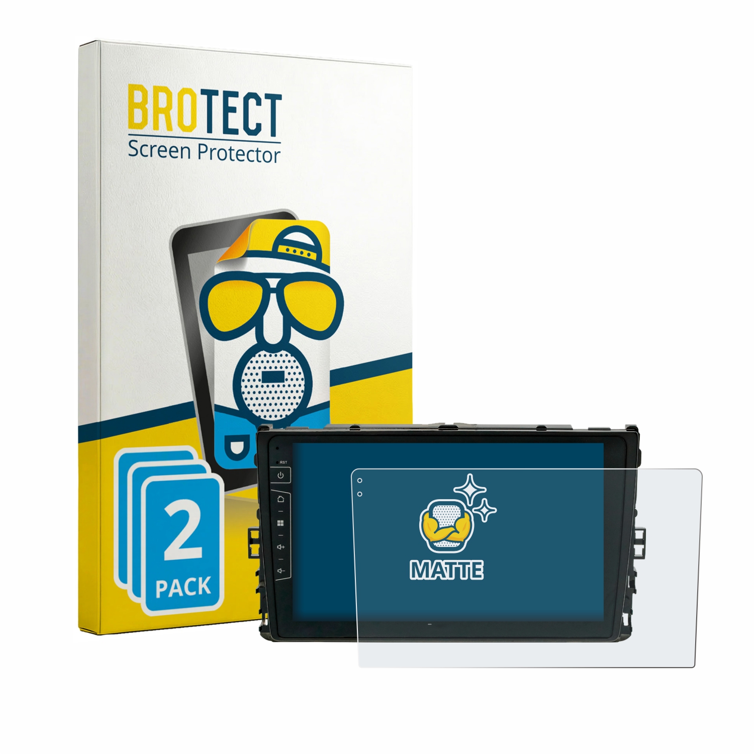 2x BROTECT Entspiegelungs-Folie pro Dynavin D9-T6