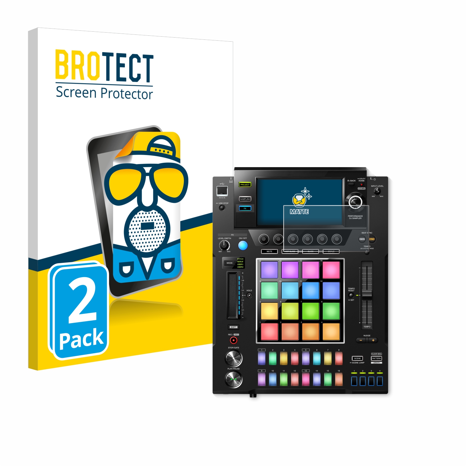 2x BROTECT Entspiegelungs-Folie pro Pioneer DJS -1000