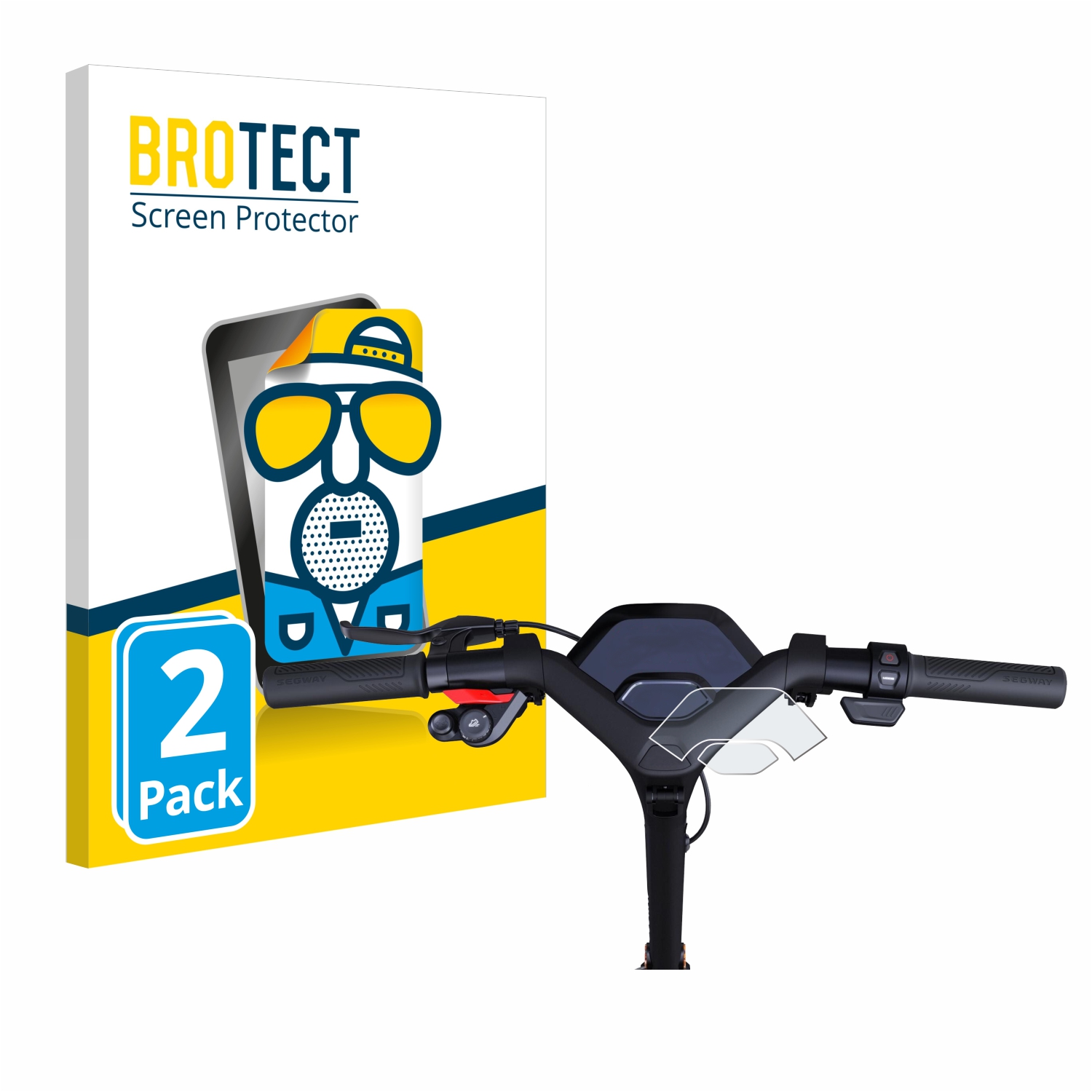 2x BROTECT Entspiegelungs-Folie pro Segway Ninebot P65D