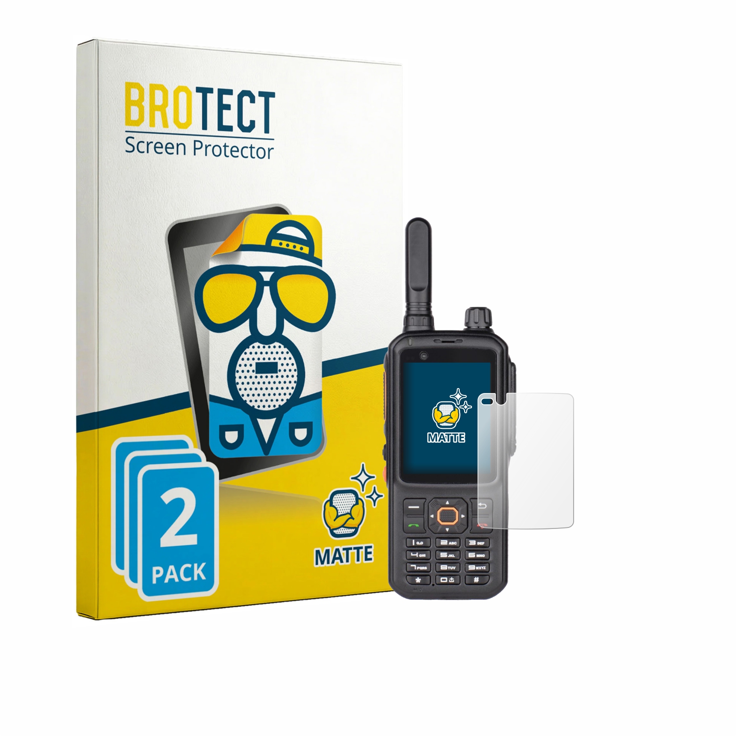 2x BROTECT Entspiegelungs-Folie pro Inrico T320
