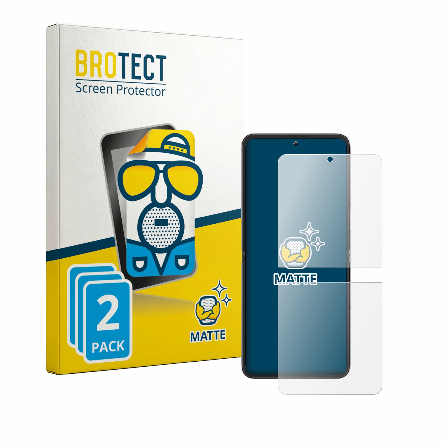 2x BROTECT Entspiegelungs-Folie pro Blackview Hero 10 (přední displej)