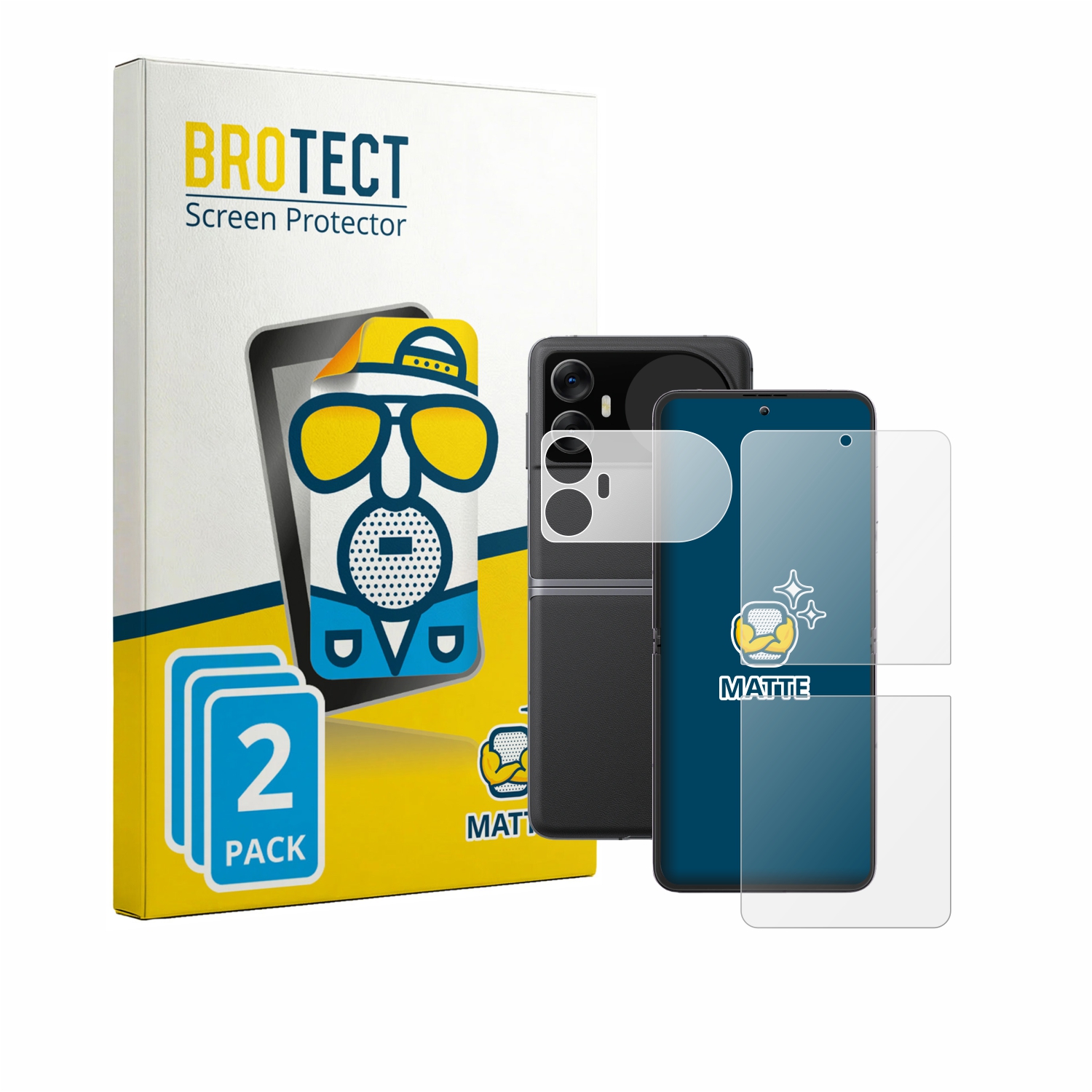 2x BROTECT Entspiegelungs-Folie pro Blackview Hero 10 (displej+zadní strana)