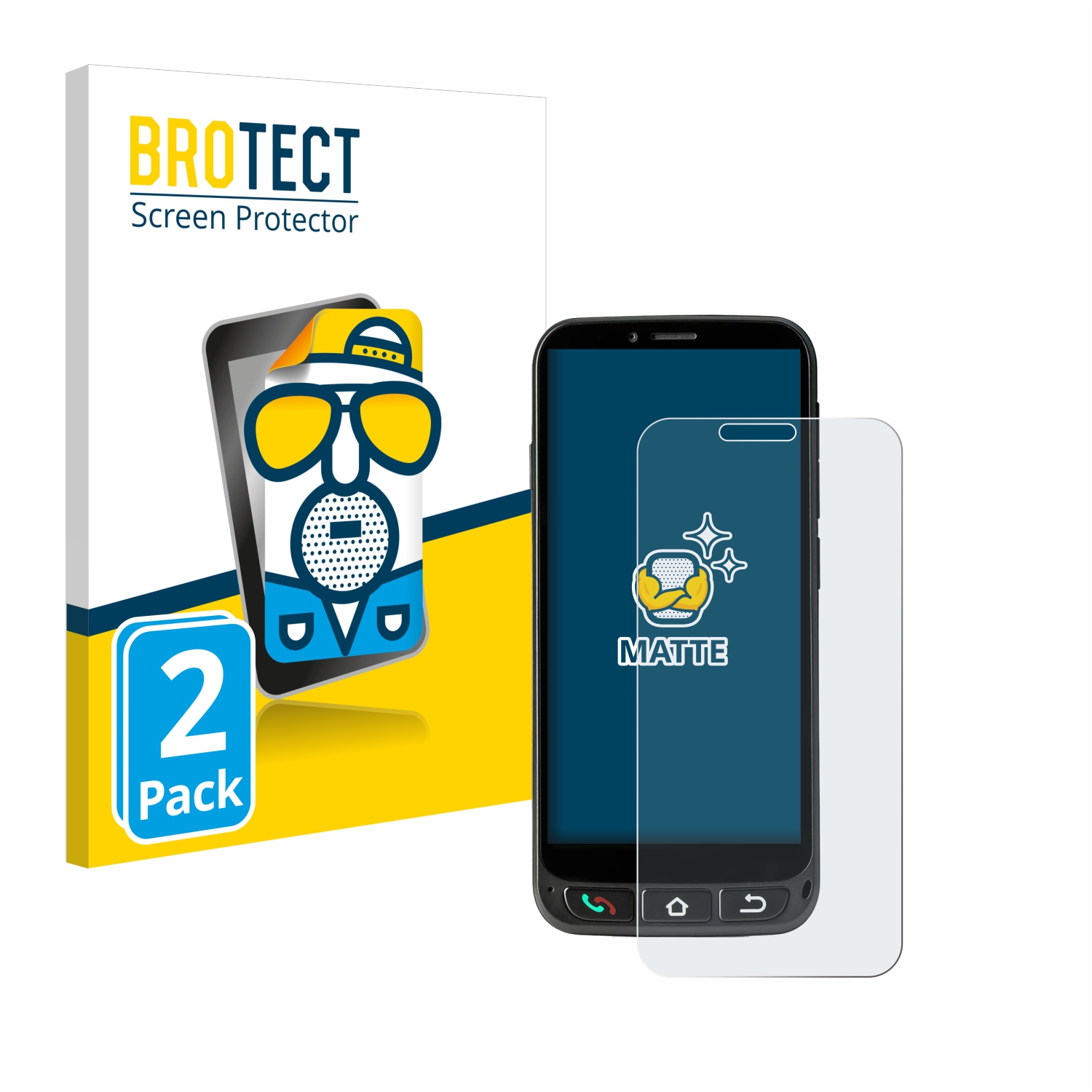2x BROTECT Entspiegelungs-Folie pro SPC Zeus 4G Pro