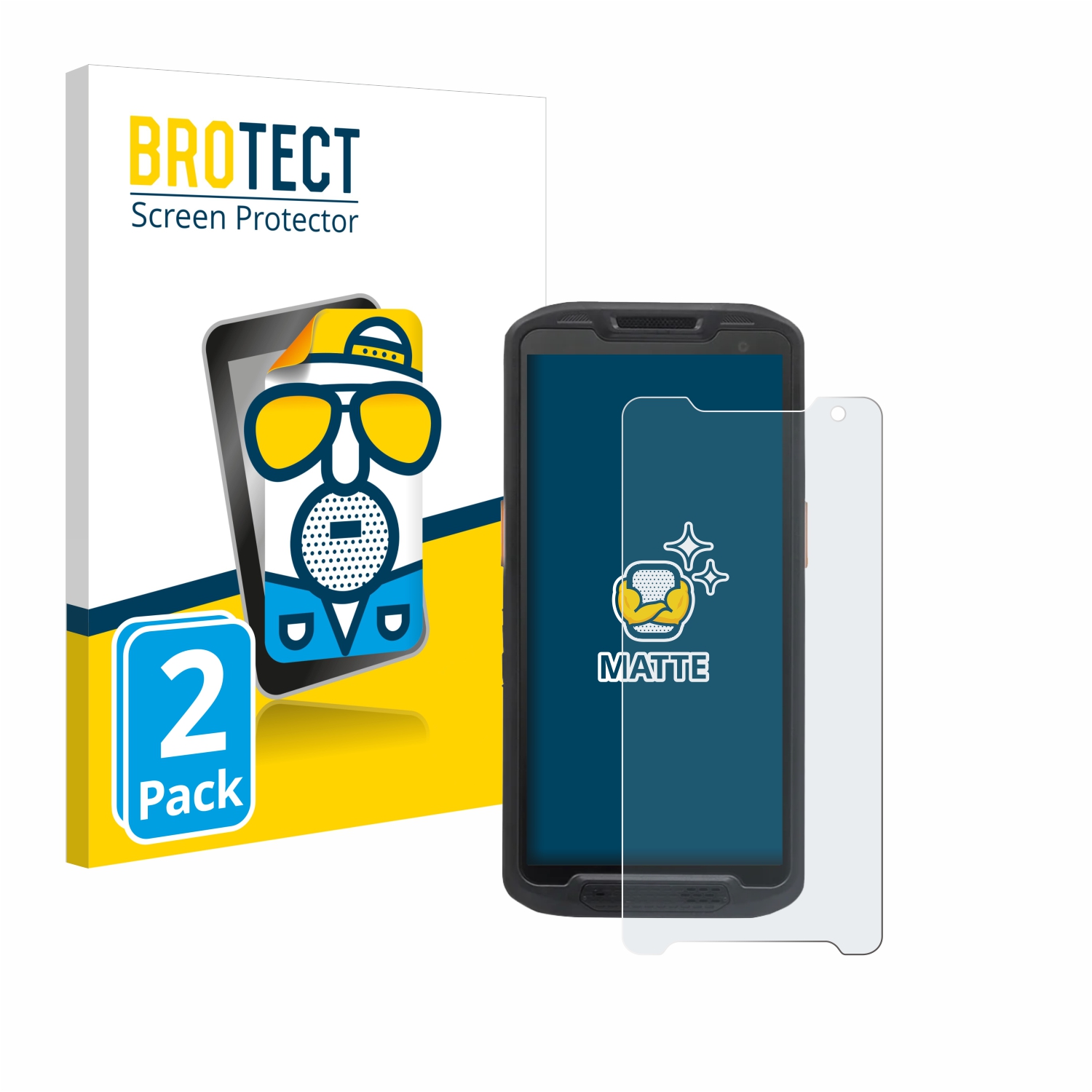 2x BROTECT Entspiegelungs-Folie pro Point Mobile PM84