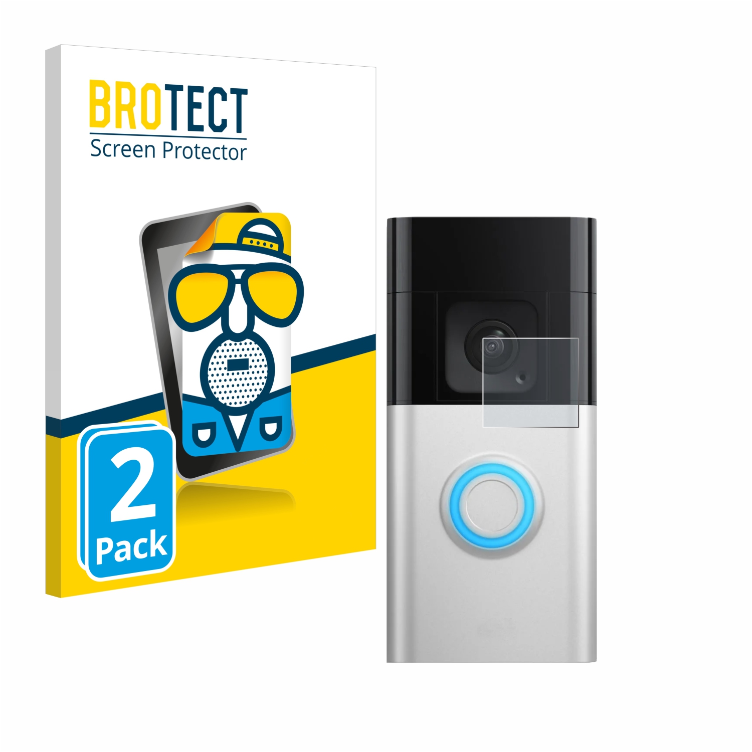 2x BROTECT Entspiegelungs-Folie pro Ring Battery Video Doorbell Pro
