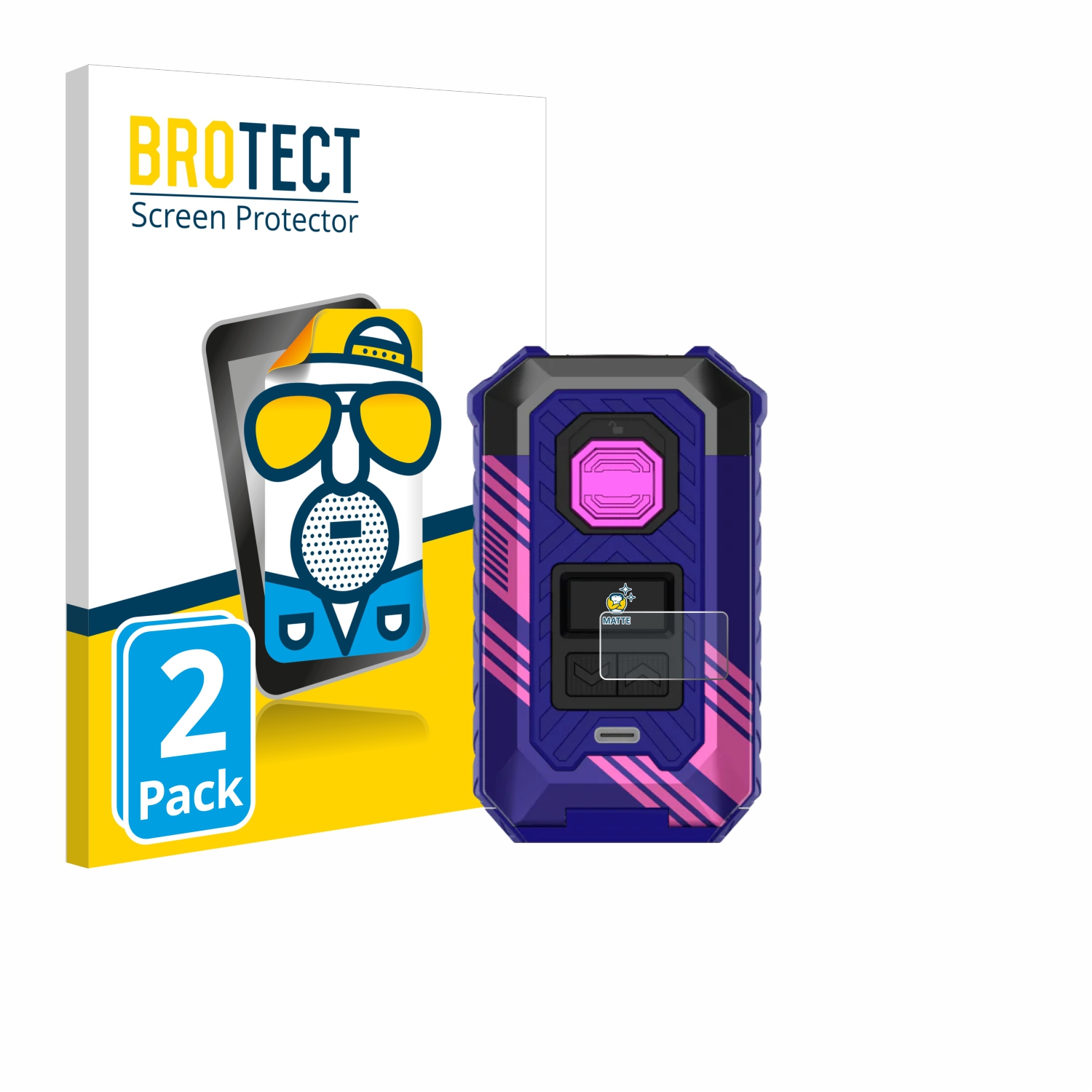 2x BROTECT Entspiegelungs-Folie pro Vaporesso Armour Max