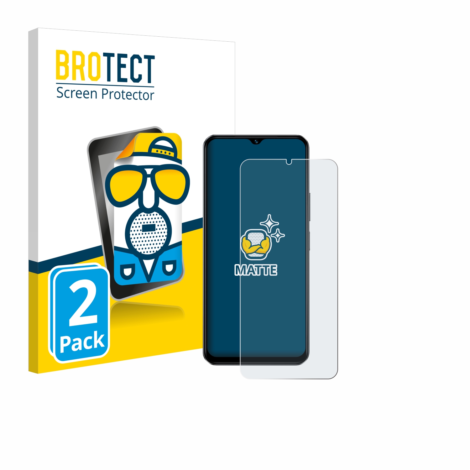 2x BROTECT Entspiegelungs-Folie pro Vivo T3 Lite
