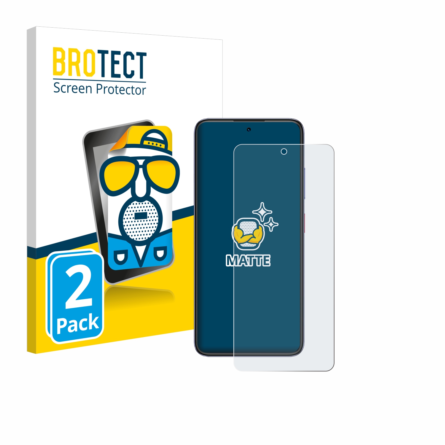 2x BROTECT Entspiegelungs-Folie pro ZTE Axon 60