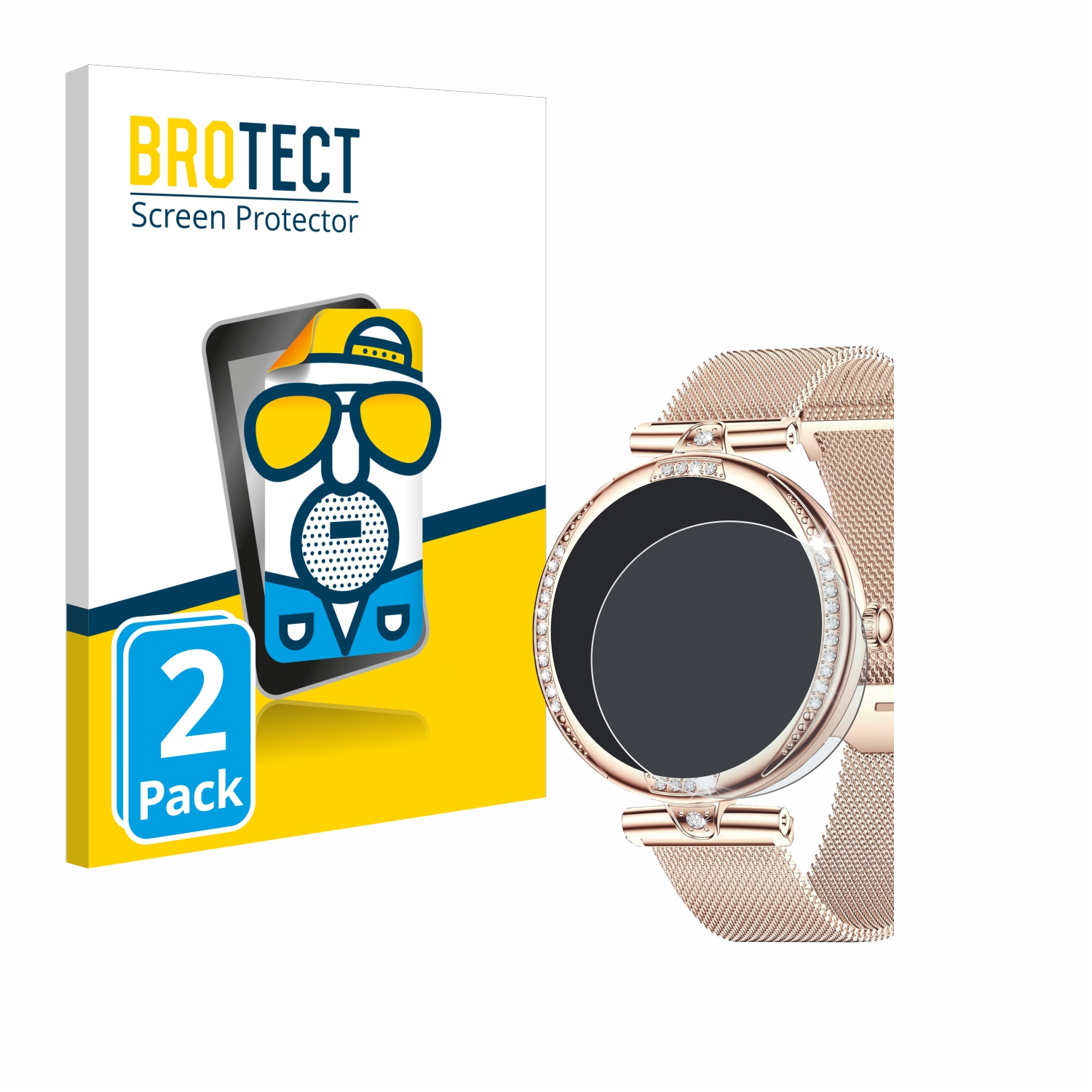 2x BROTECT Entspiegelungs-Folie pro Shepatio Smartwatch 1.19