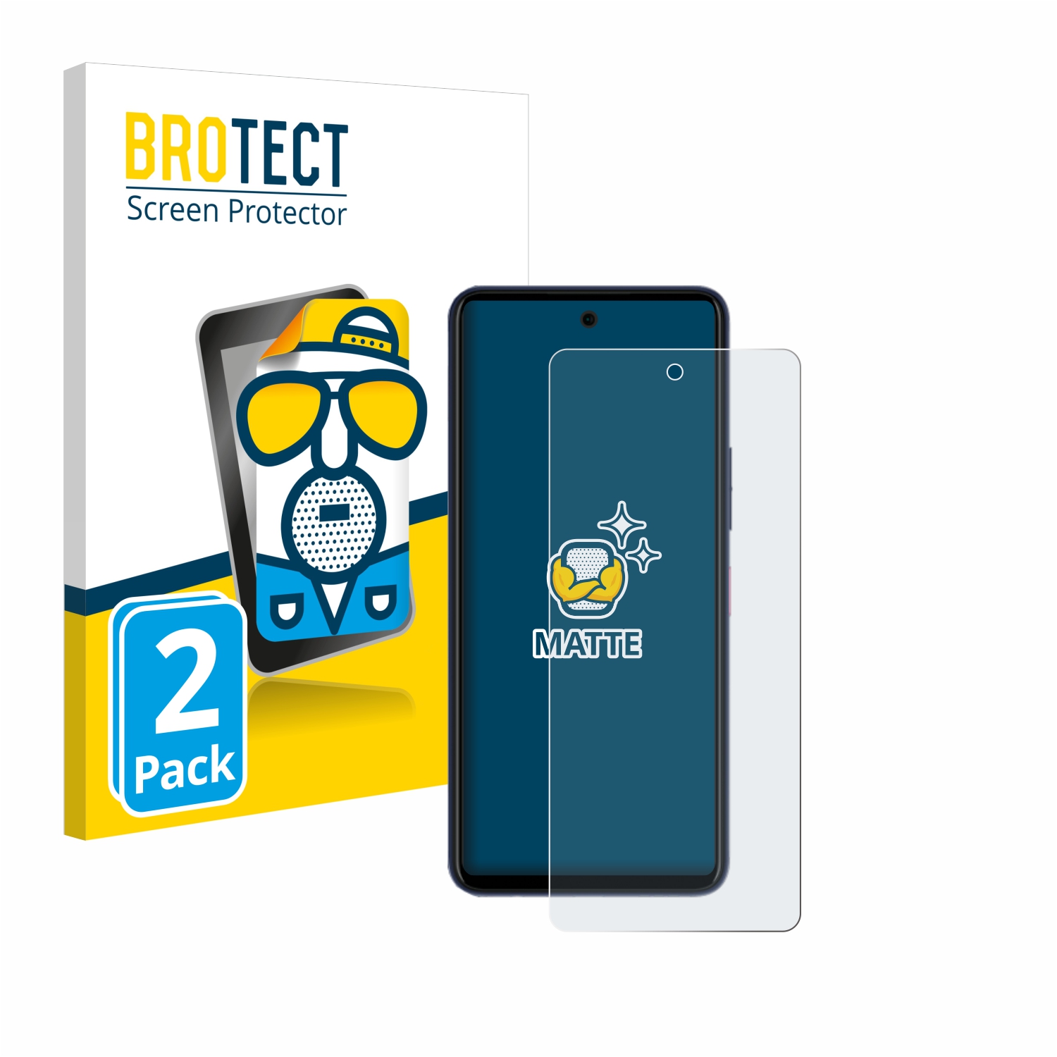 2x BROTECT Entspiegelungs-Folie pro Telekom T Phone 2 Pro