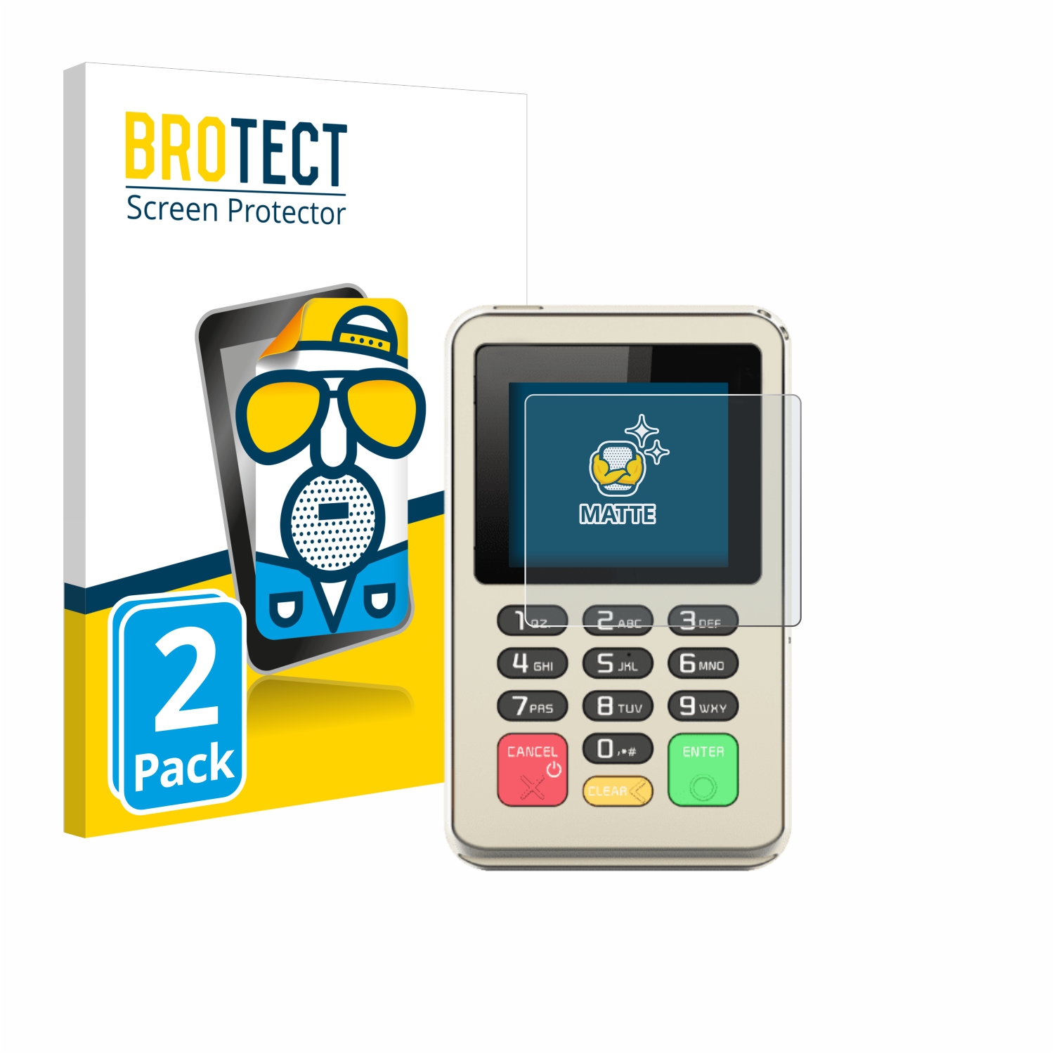 2x BROTECT Entspiegelungs-Folie pro Pax D177