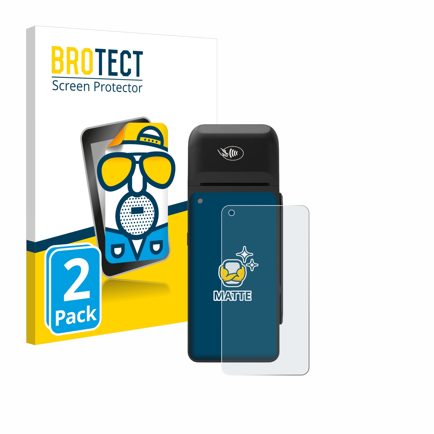 2x BROTECT Entspiegelungs-Folie pro Verifone T650c