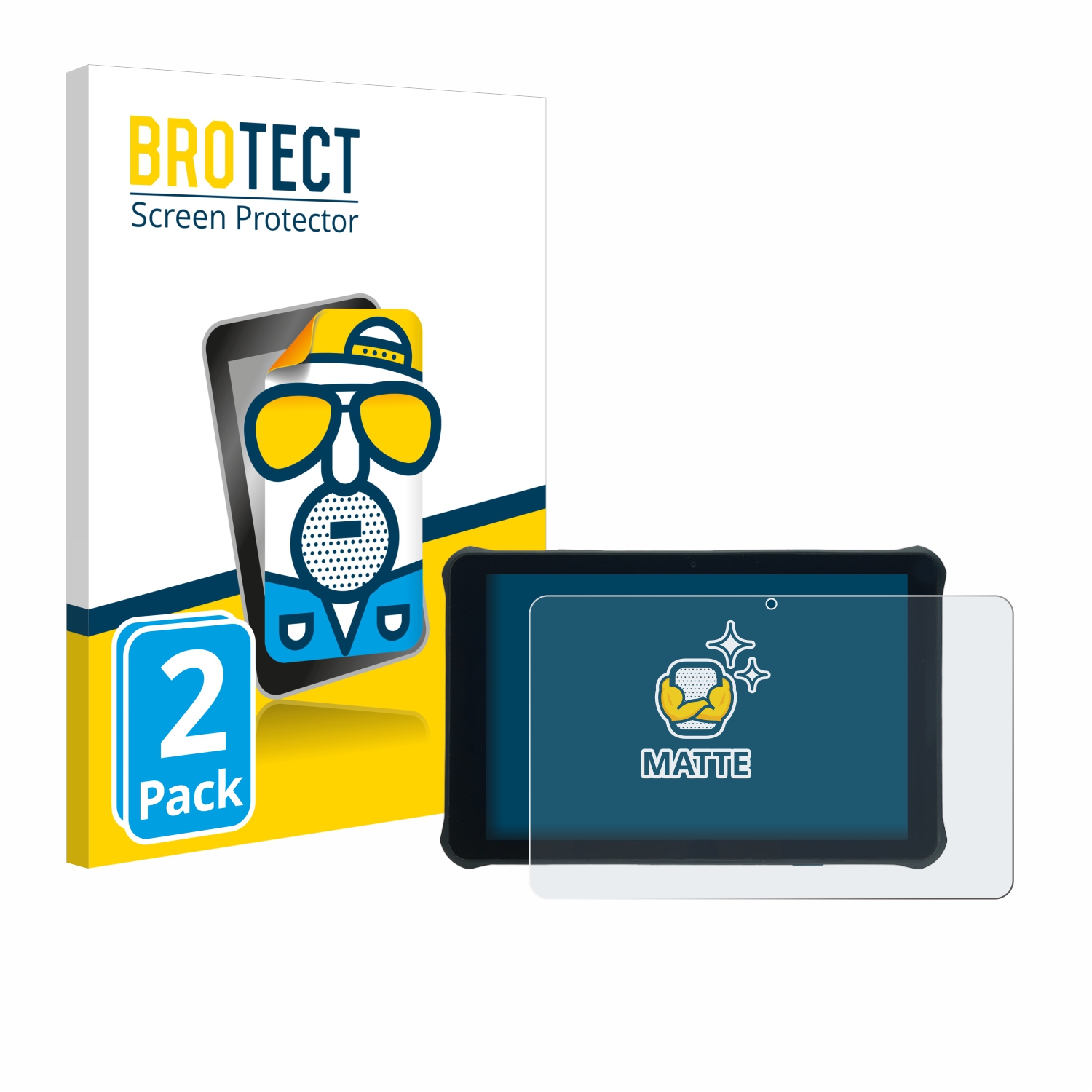 2x BROTECT Entspiegelungs-Folie pro Unitech RT112