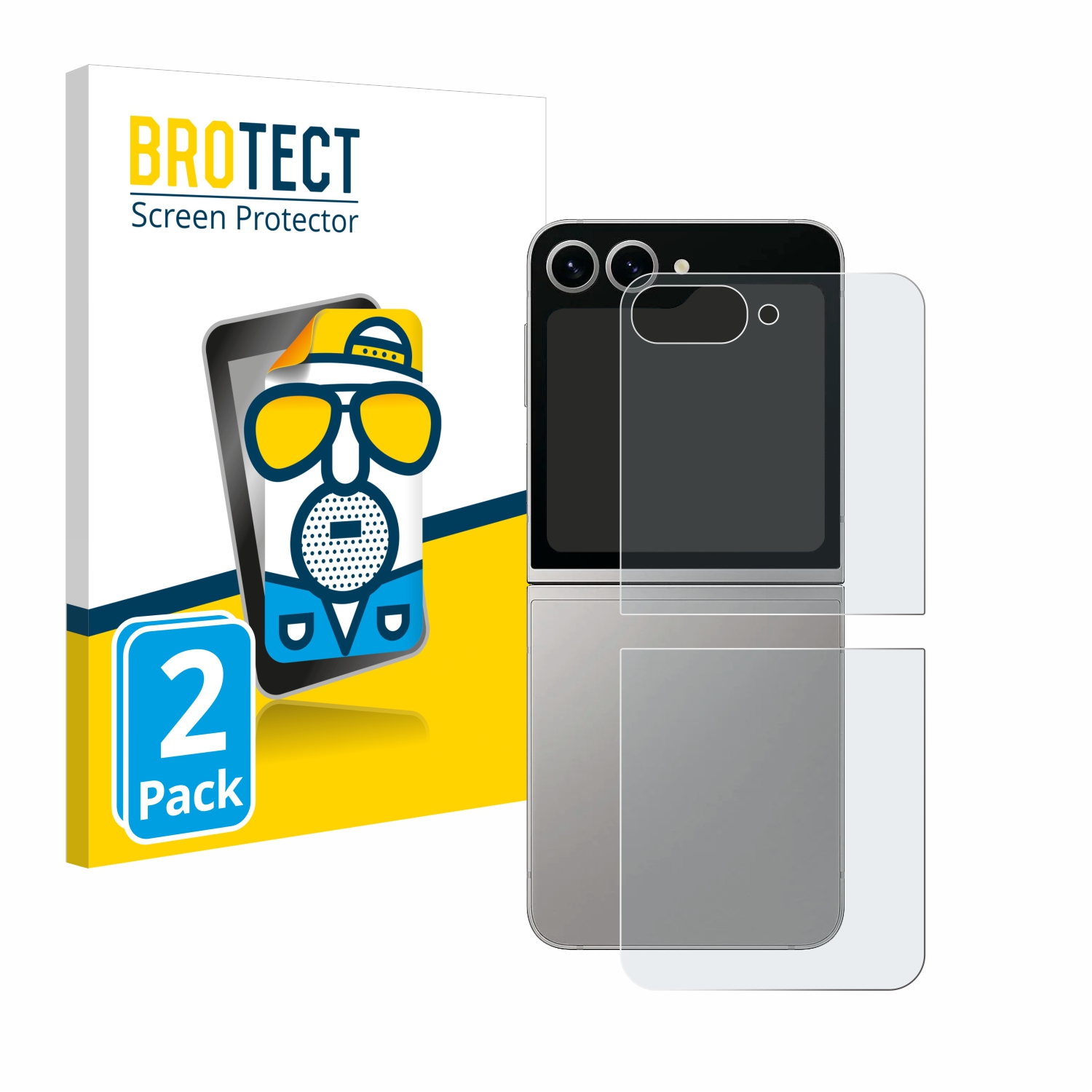 2x BROTECT Entspiegelungs-Folie pro Samsung Galaxy Z Flip6 (zadní strana)