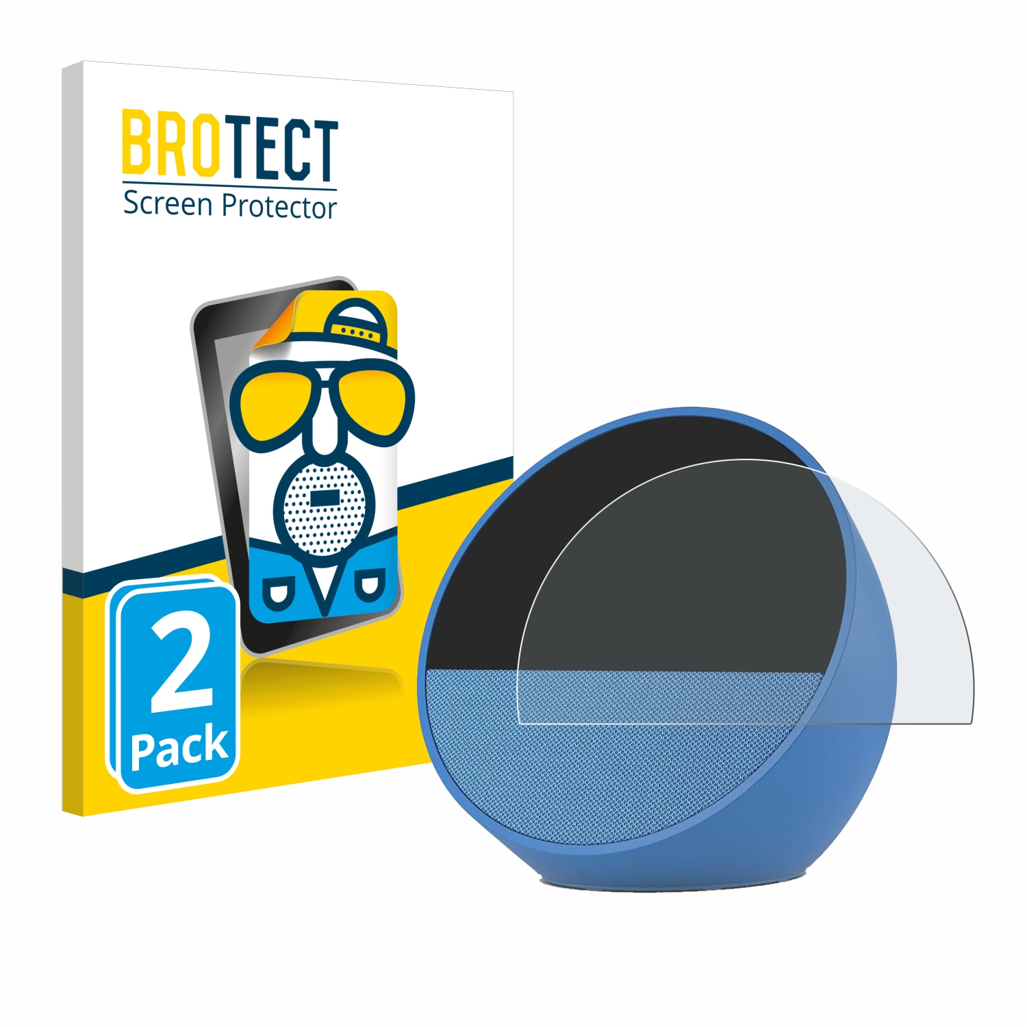 2x BROTECT Entspiegelungs-Folie pro Amazon Echo Spot 2024