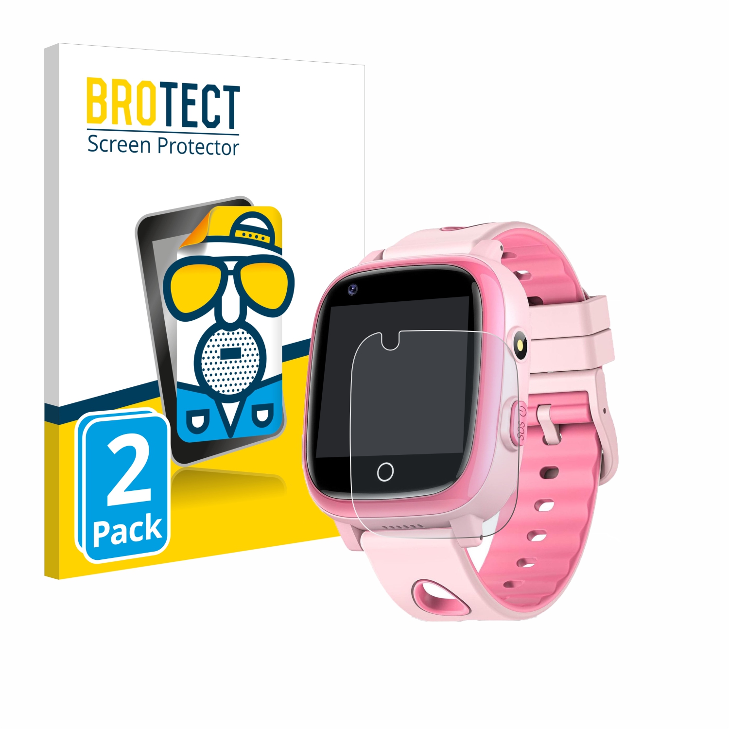 2x BROTECT Entspiegelungs-Folie pro Sanorum Kids Smartwatch 1.3