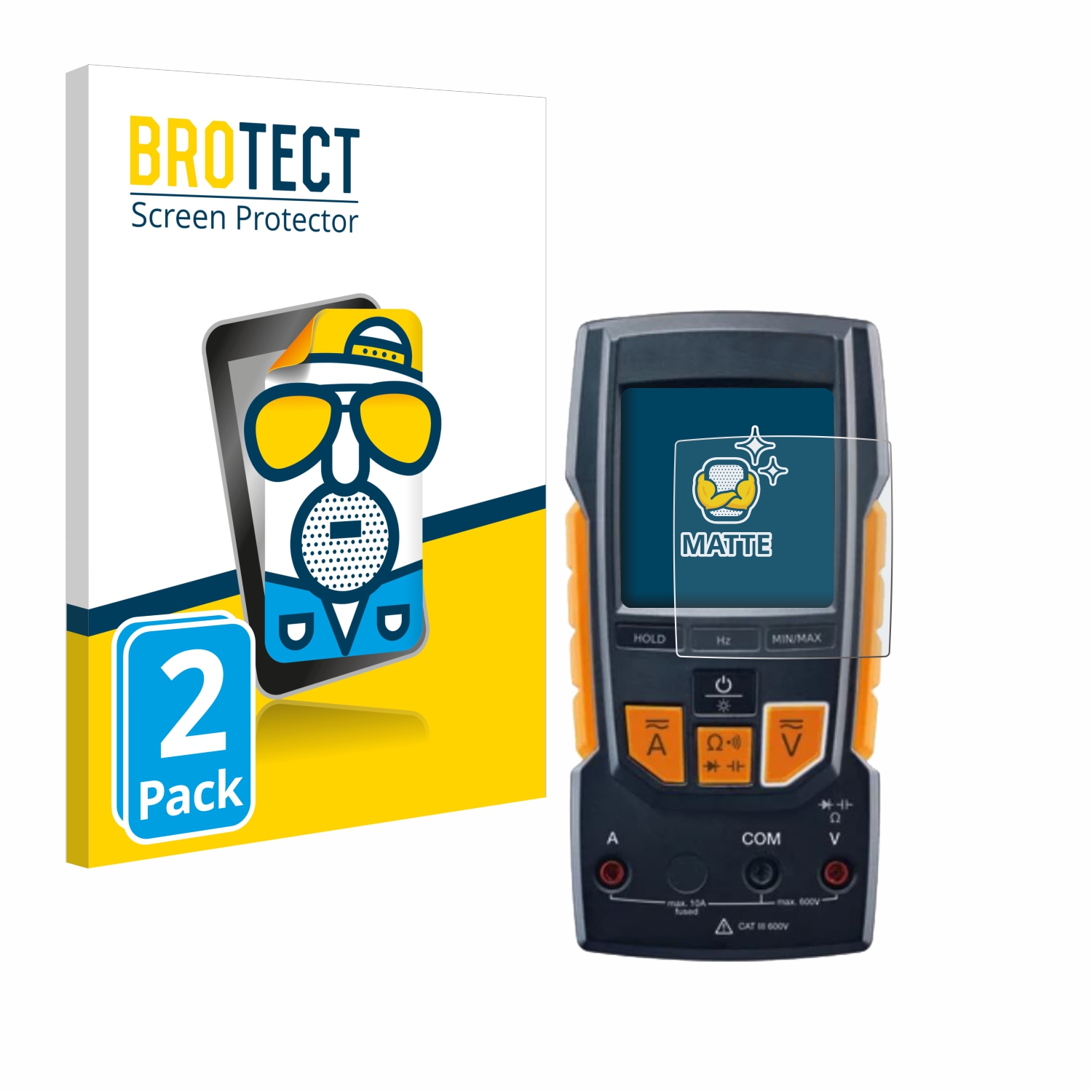 2x BROTECT Entspiegelungs-Folie pro Testo 760
