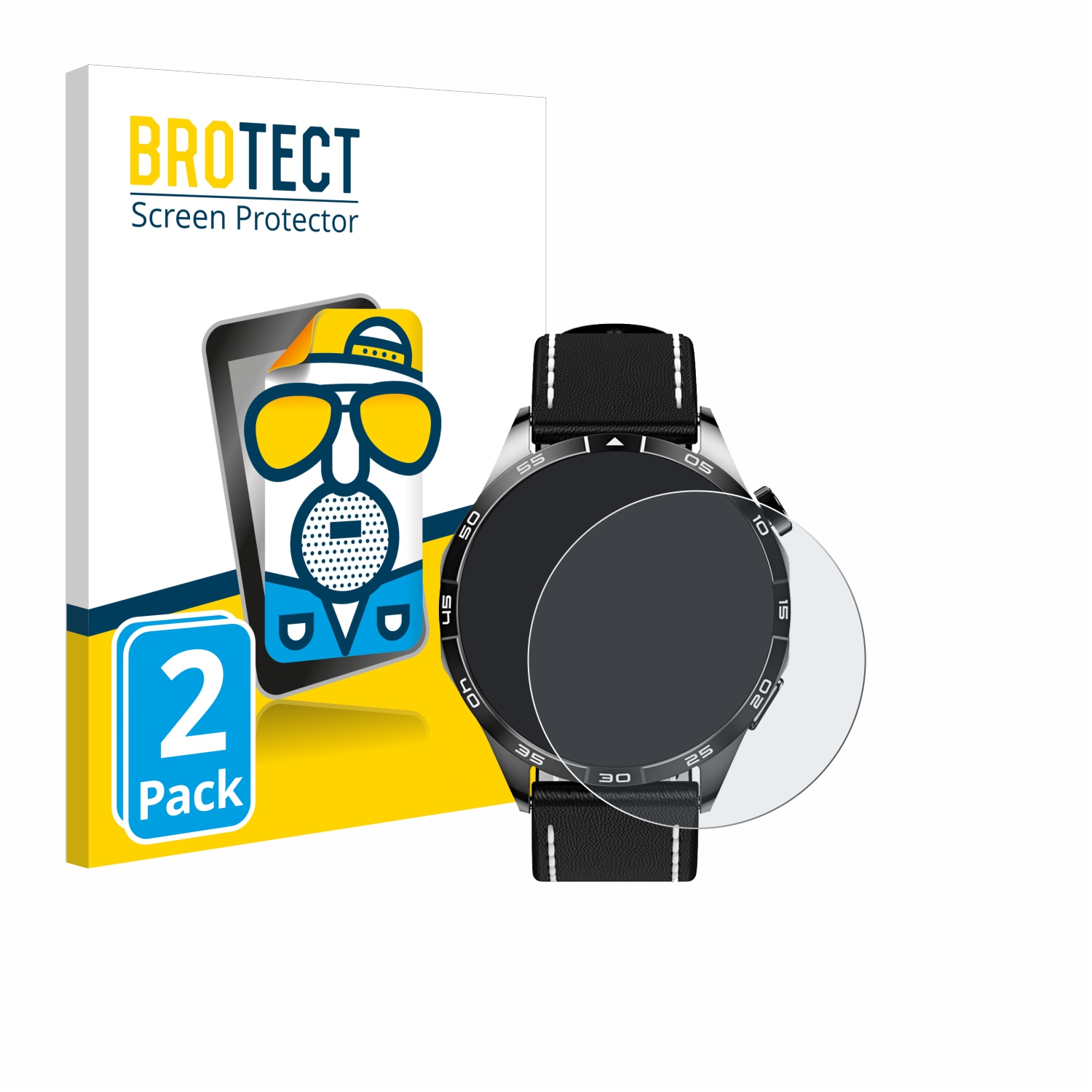 2x BROTECT Entspiegelungs-Folie pro Zentality WATCH GT 4