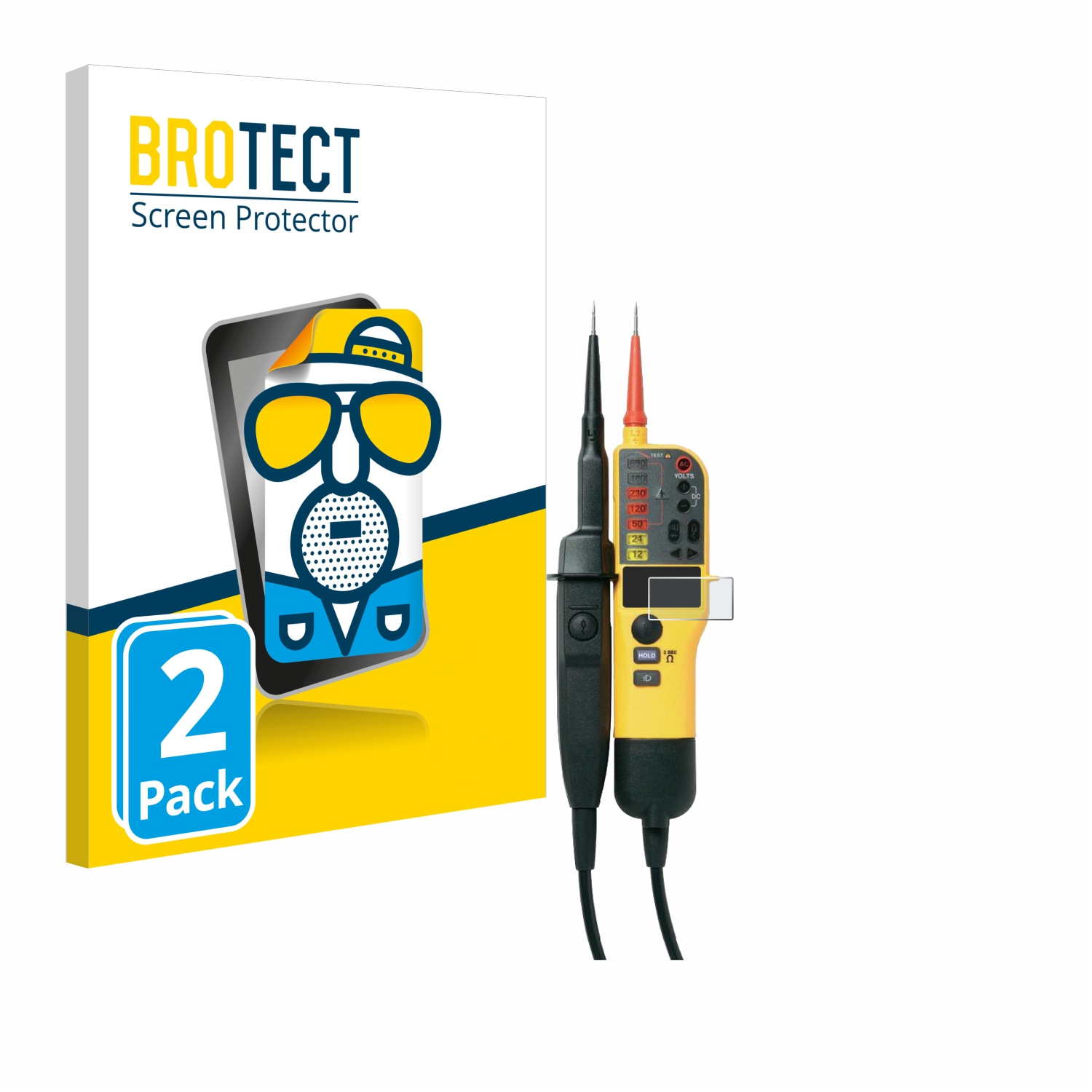 2x BROTECT Entspiegelungs-Folie pro Fluke T150