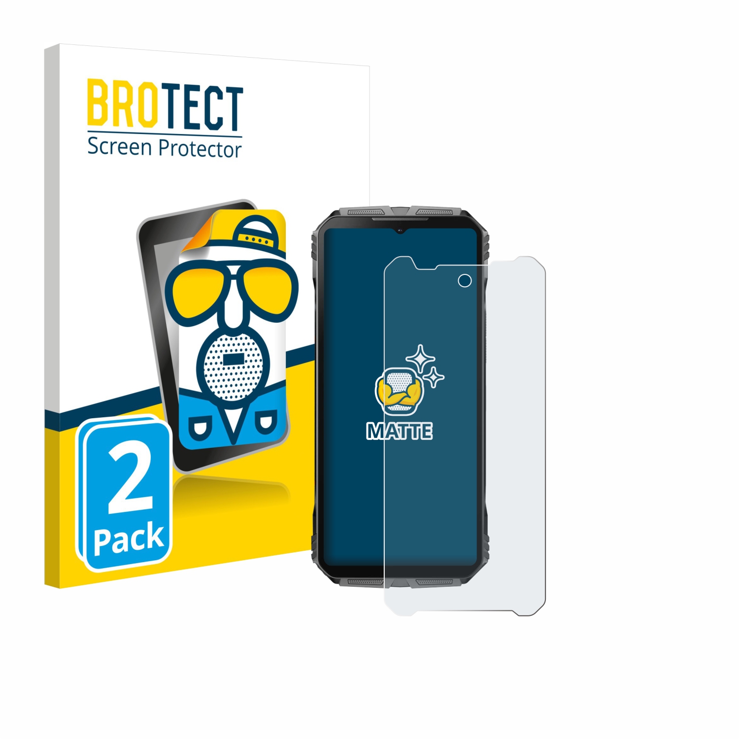 2x BROTECT Entspiegelungs-Folie pro Doogee V40 Pro
