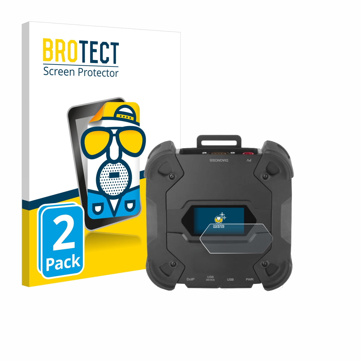 2x BROTECT Entspiegelungs-Folie pro Texa TXT MULTIHUB